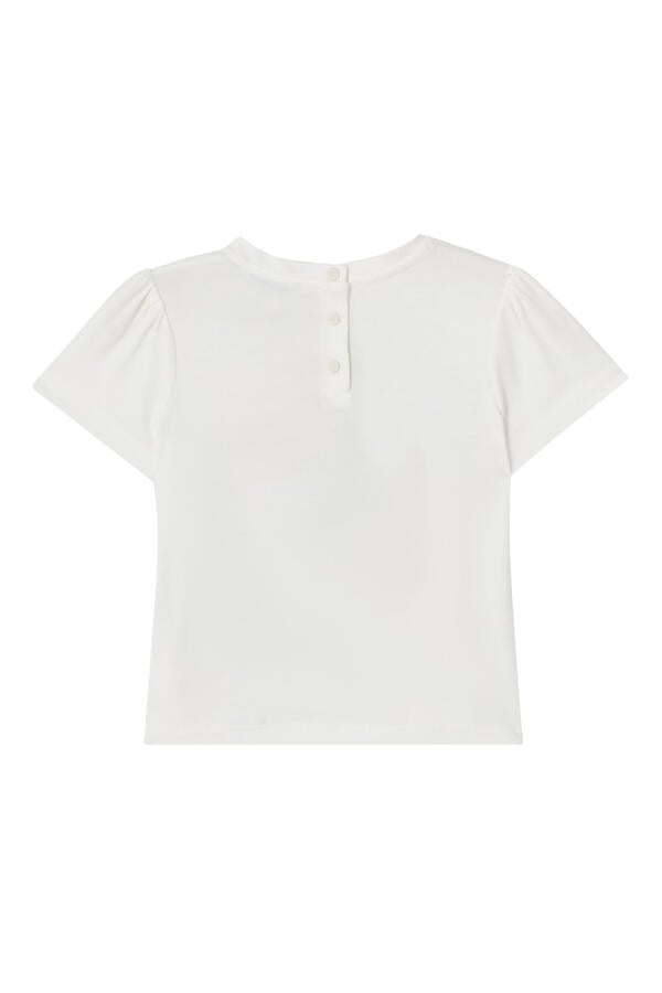 Kids Beach-Embroidered T-Shirt