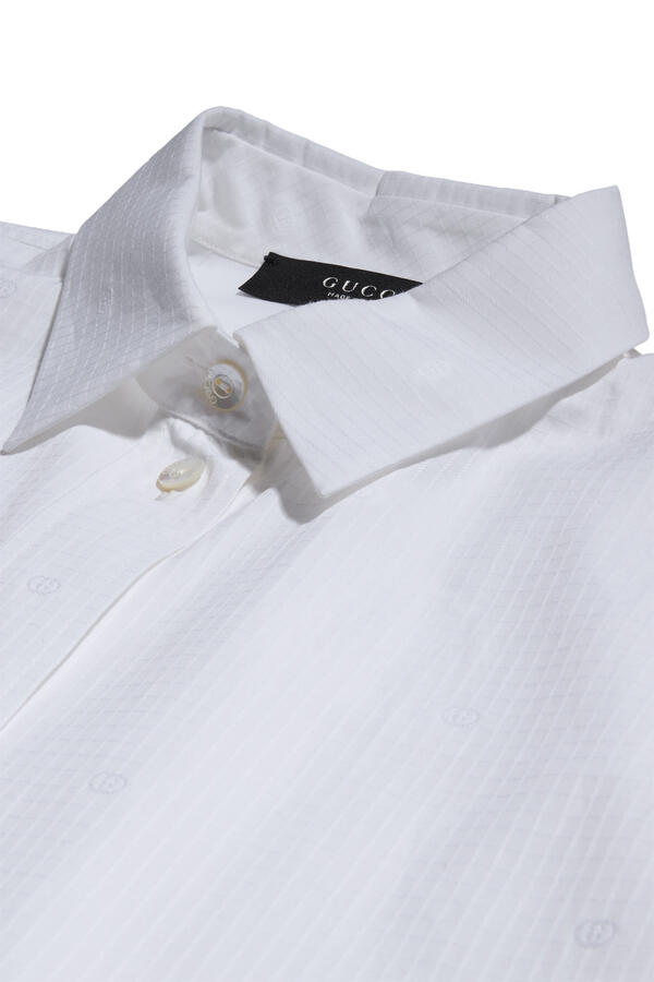 GG Cotton Poplin Damier Shirt