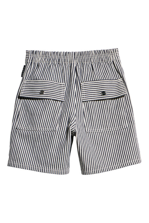 Kids Striped Denim Shorts