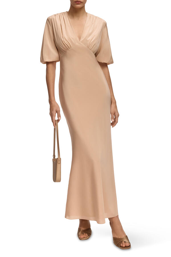 Madeleine Mulberry Silk Dress