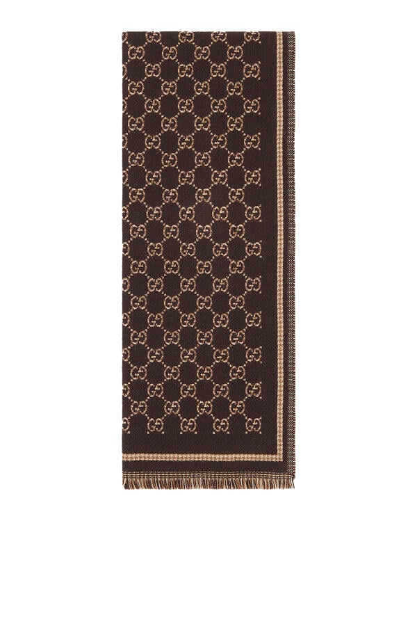 GG Wool Jacquard Scarf 
