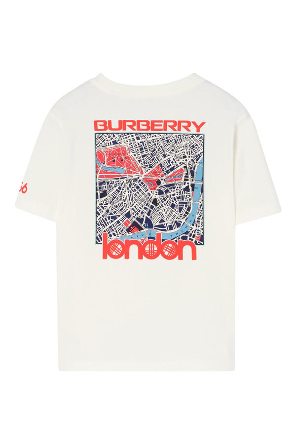 Kids London Map Cotton T-Shirt