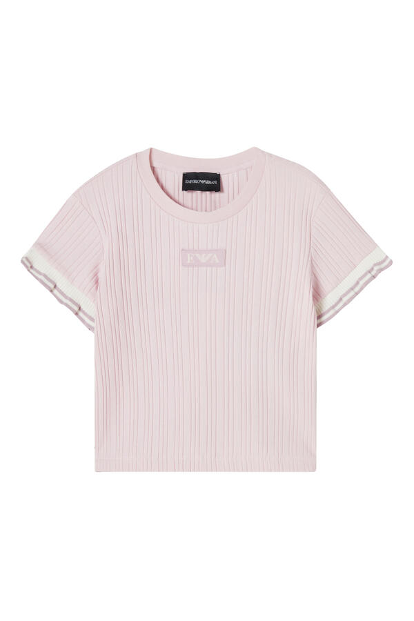 Kids EA Logo Ribbed Jumper
