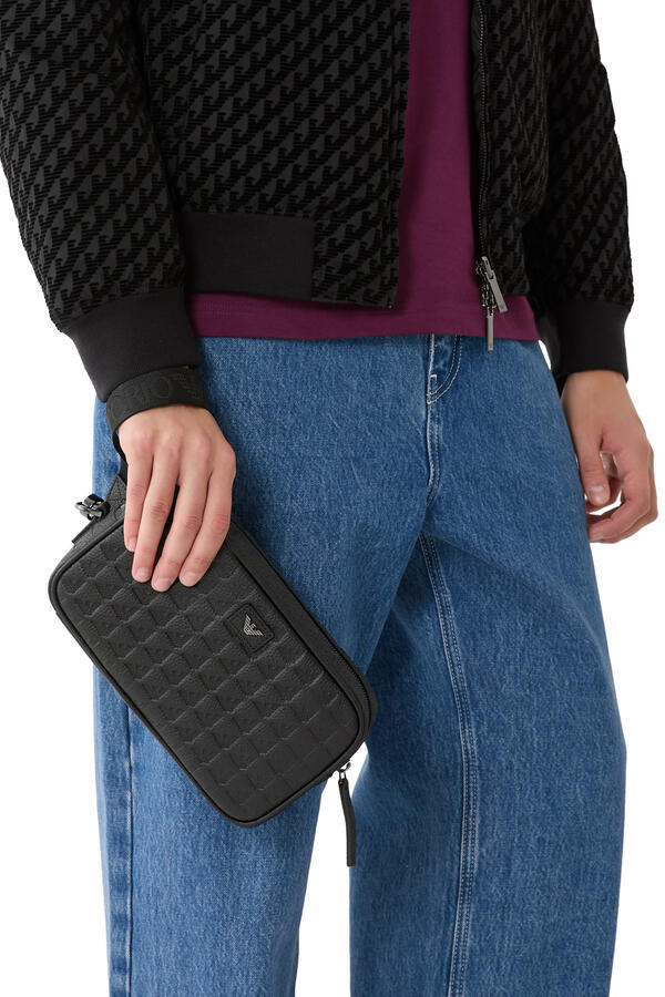 All-Over Embossed Eagle Washbag
