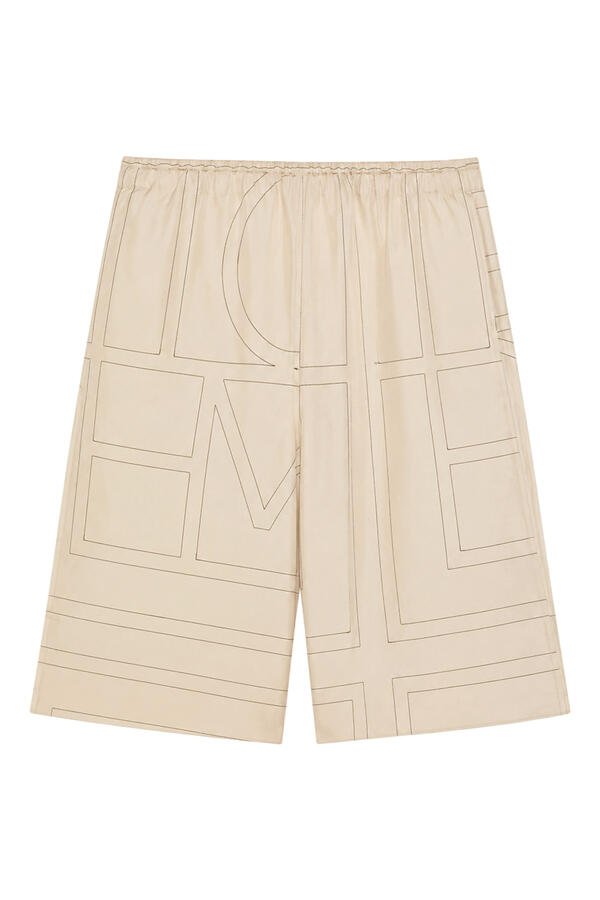 Monogram Silk Pajama Culottes