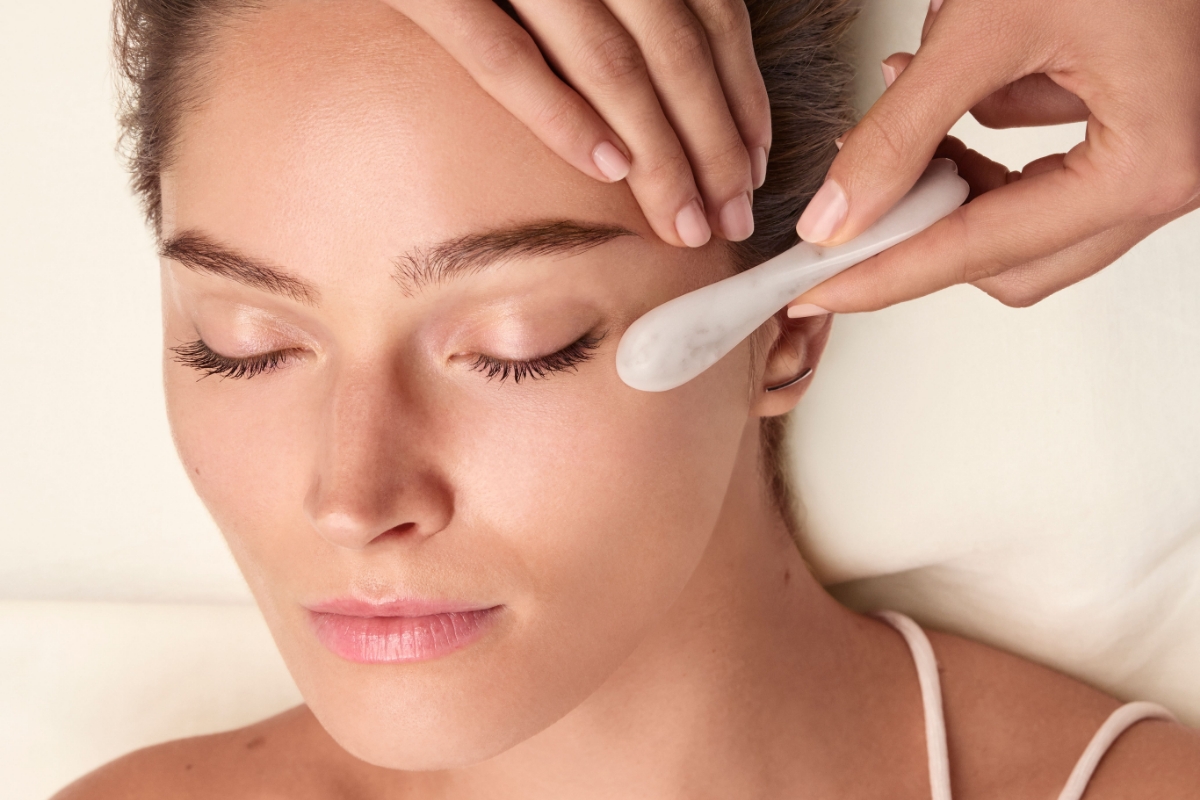 Relaxing facial treatment at Bloomingdale
