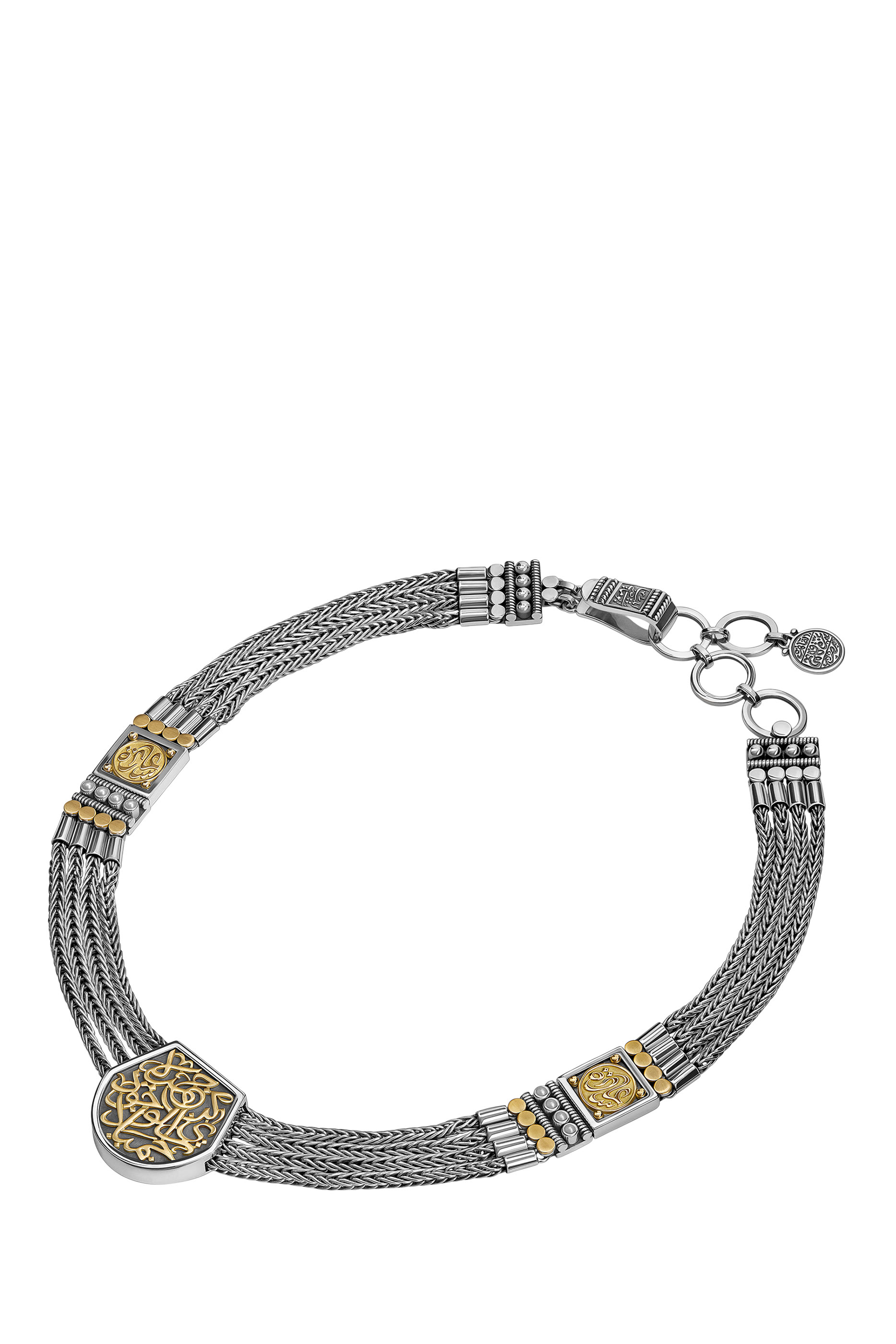 Happiness Classic Necklace, 18K Yellow Gold & Sterling Silver