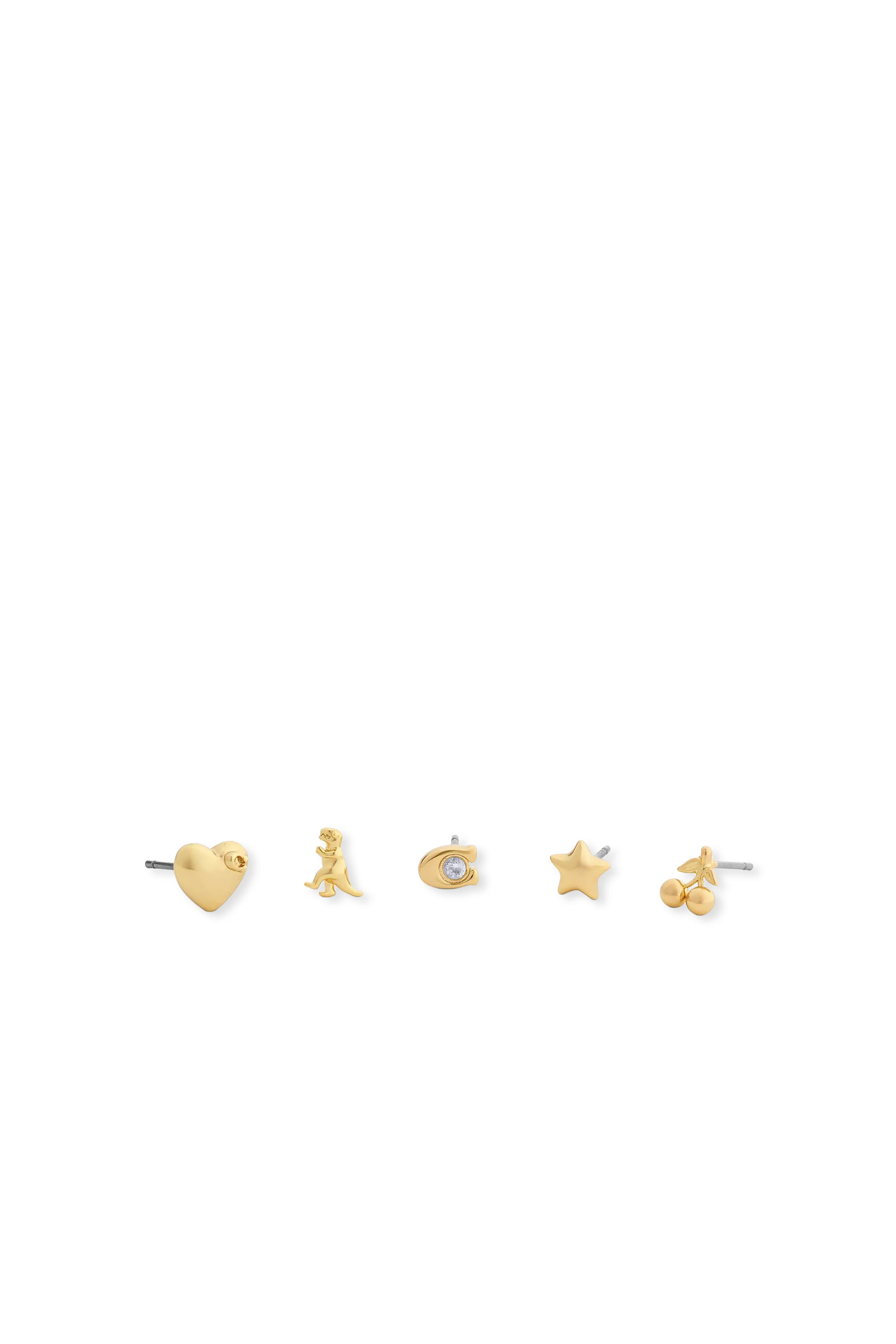 Mixed Motif 5 Stud Earrings Set