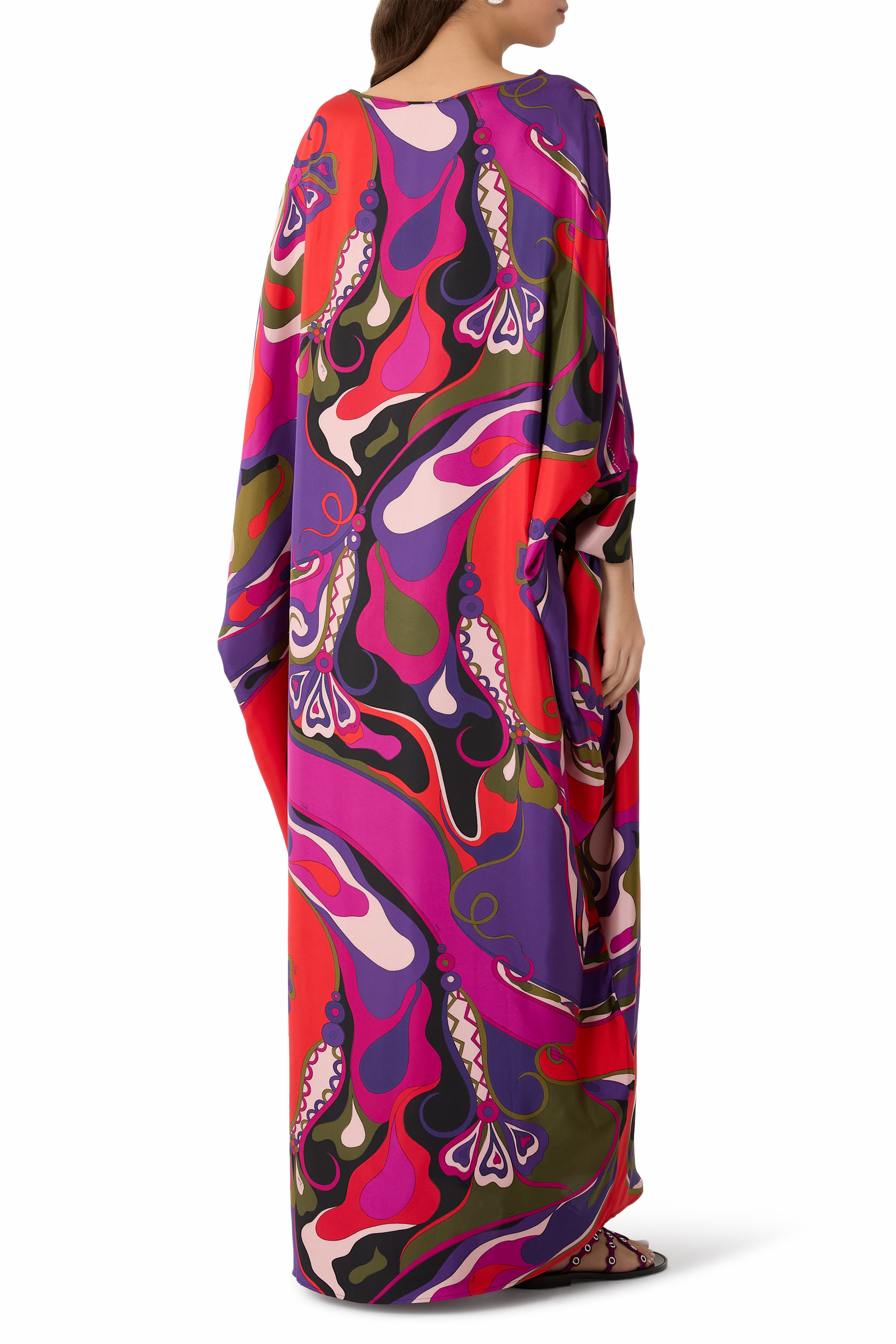 Orchidee Print Kaftan