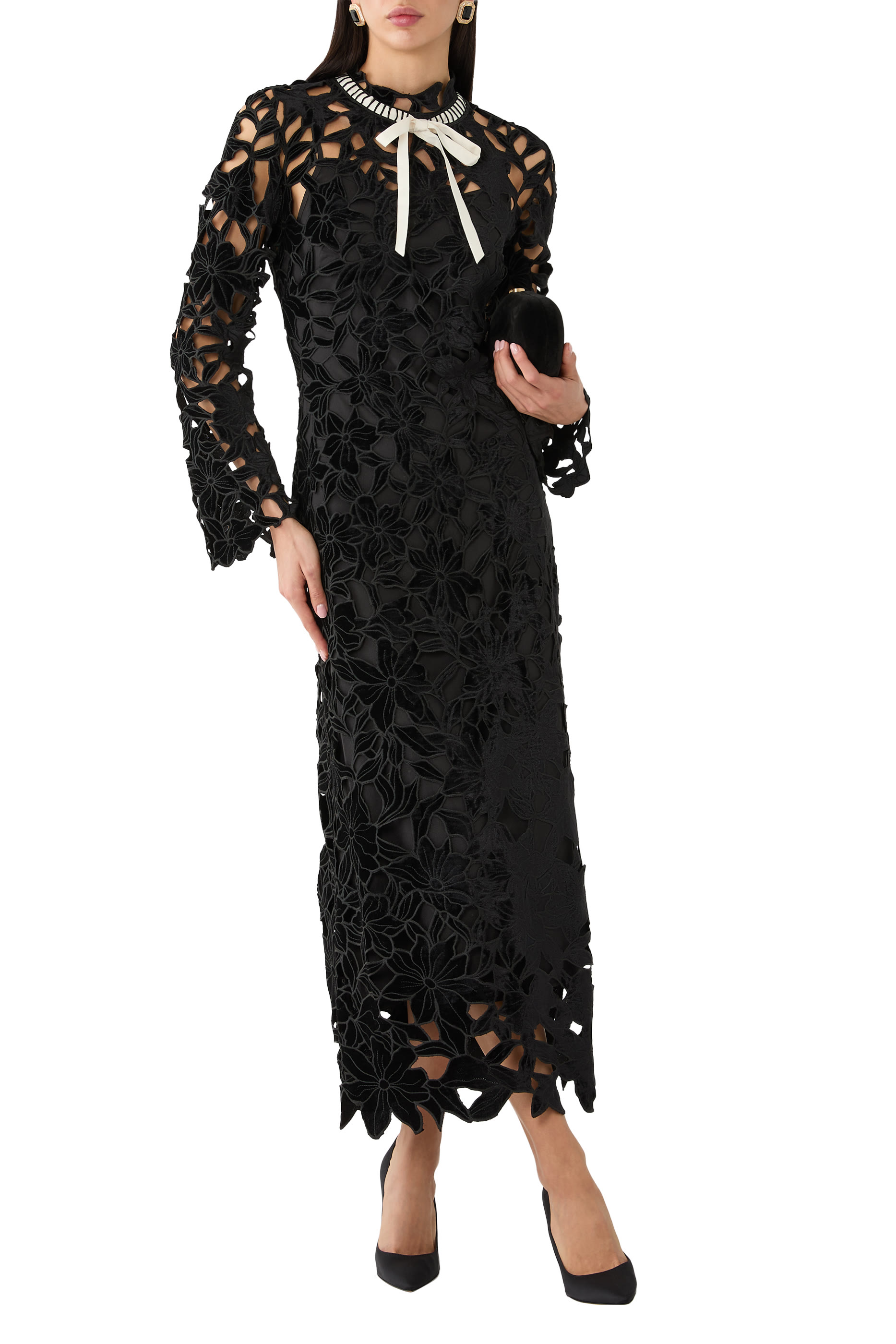 Thiora Lace Midi Dress
