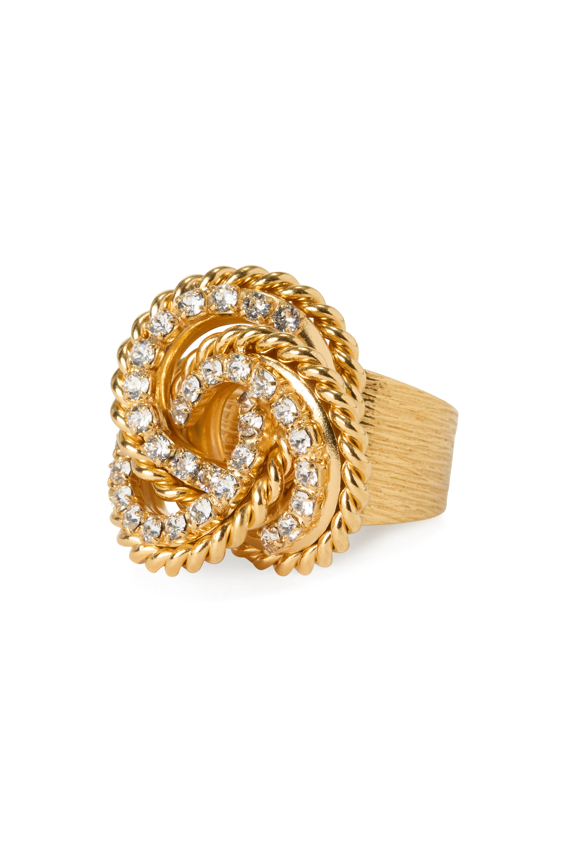Juliette Ring, 18K Gold Plated-Brass & Swarovski® Crystals