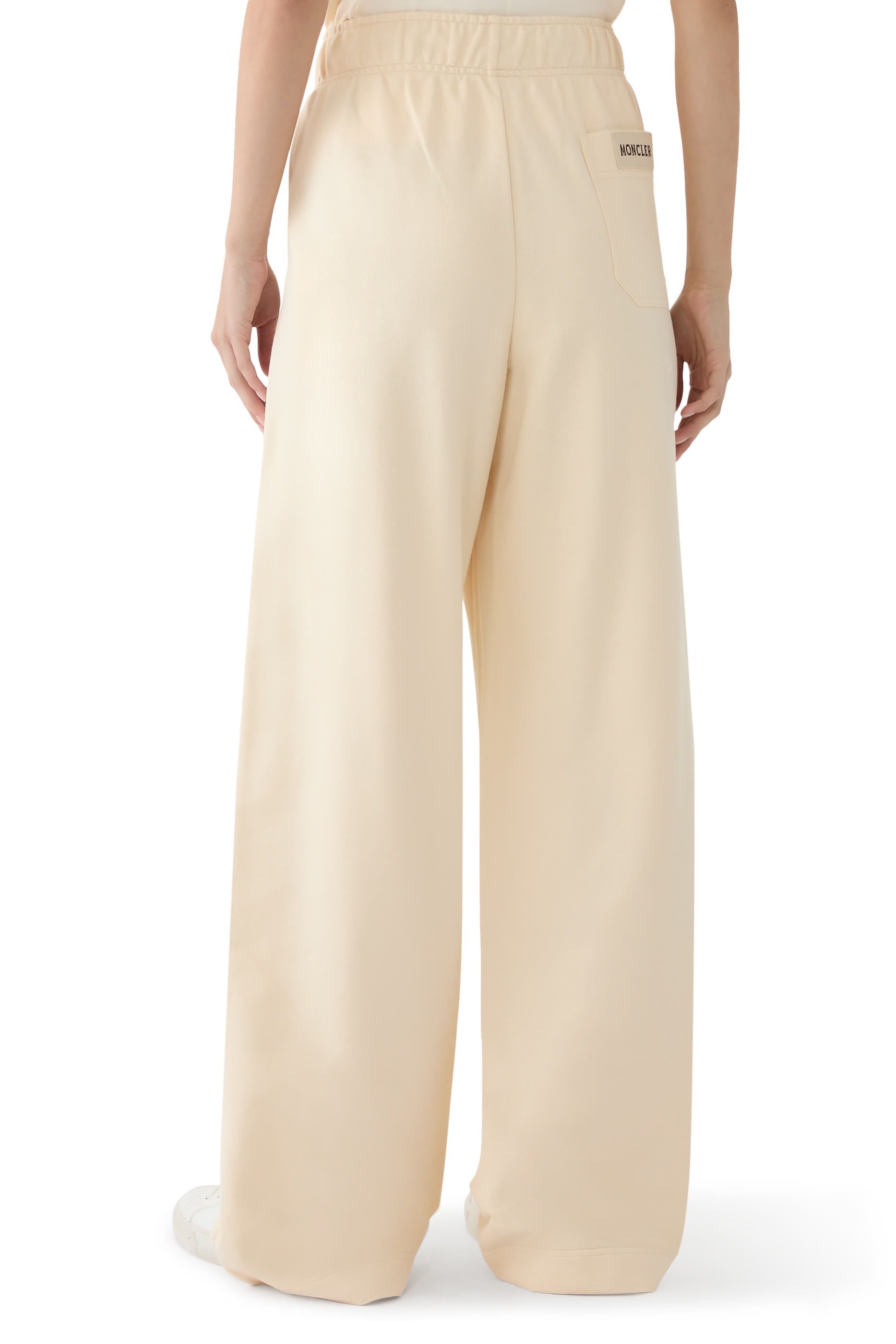 Wide-Leg Cotton Track Pants