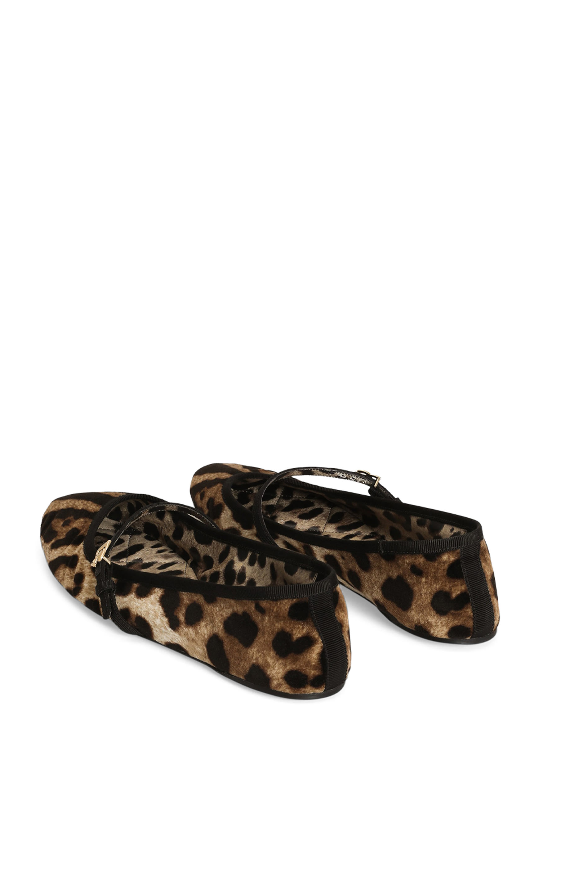 Vally Leopard-Print Velvet Ballet Flats