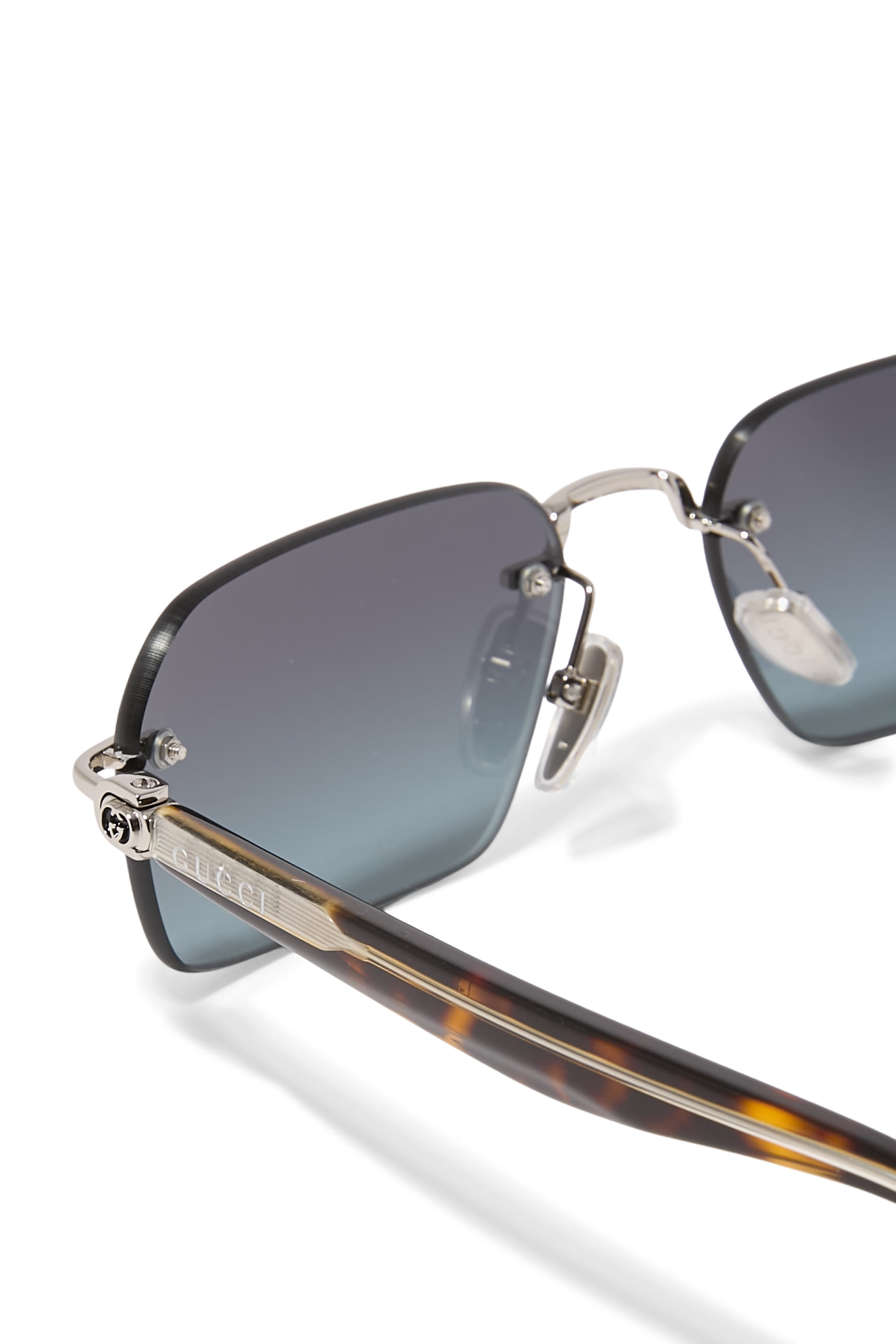 Rectangular-Frame Sunglasses