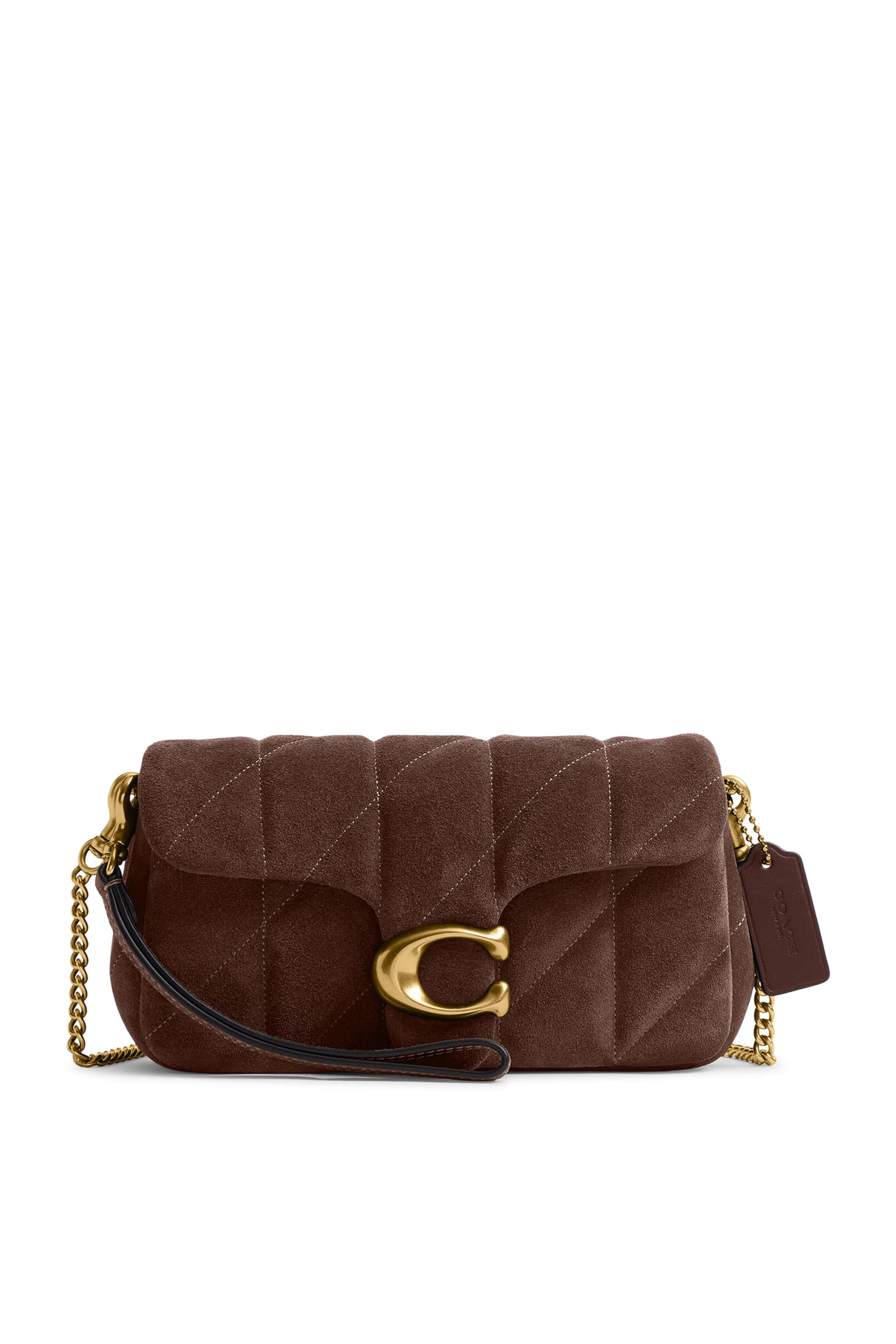 Quilted Suede Tabby 19 Chain Bag