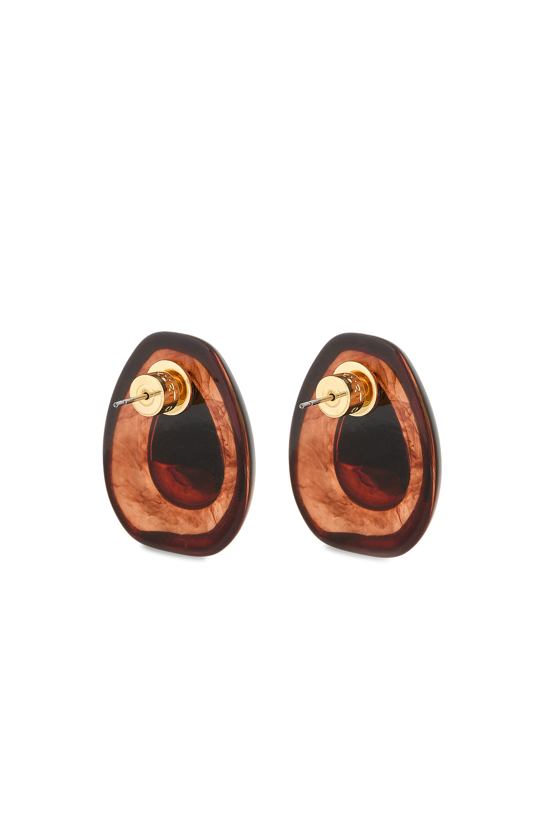 Ophelia Stud Earrings, Brass & Glass Crystal