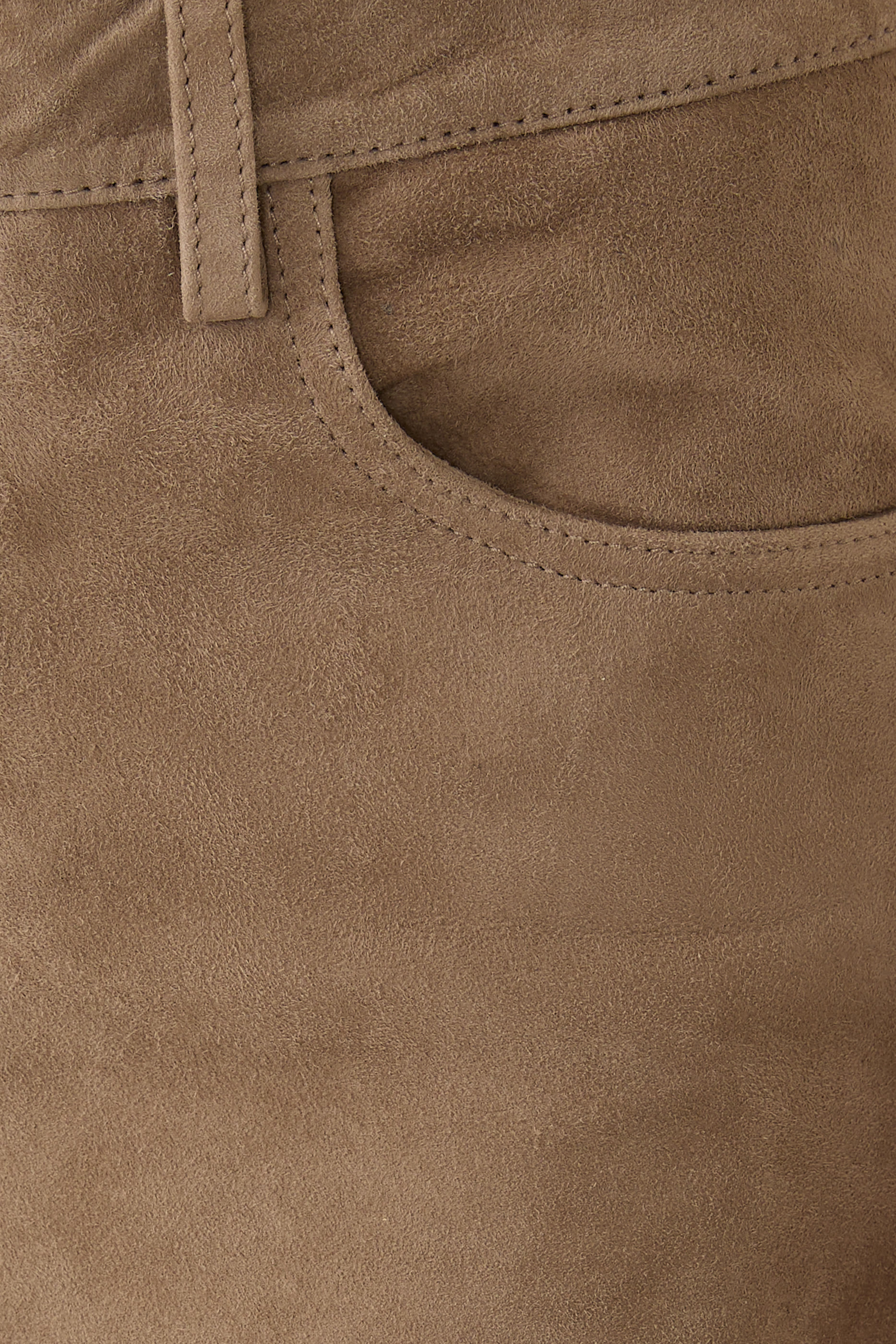 Straight Suede Pants