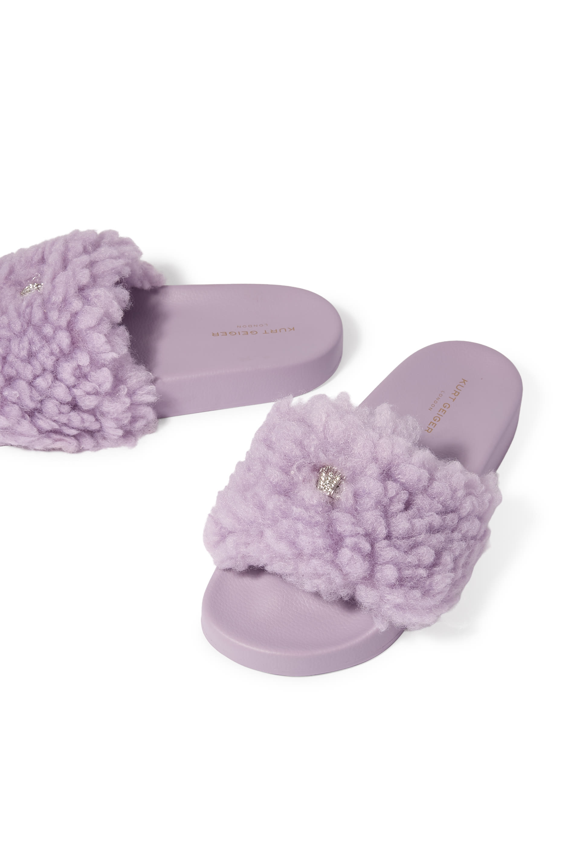 Meena Eagle Quilted Slide Sandals