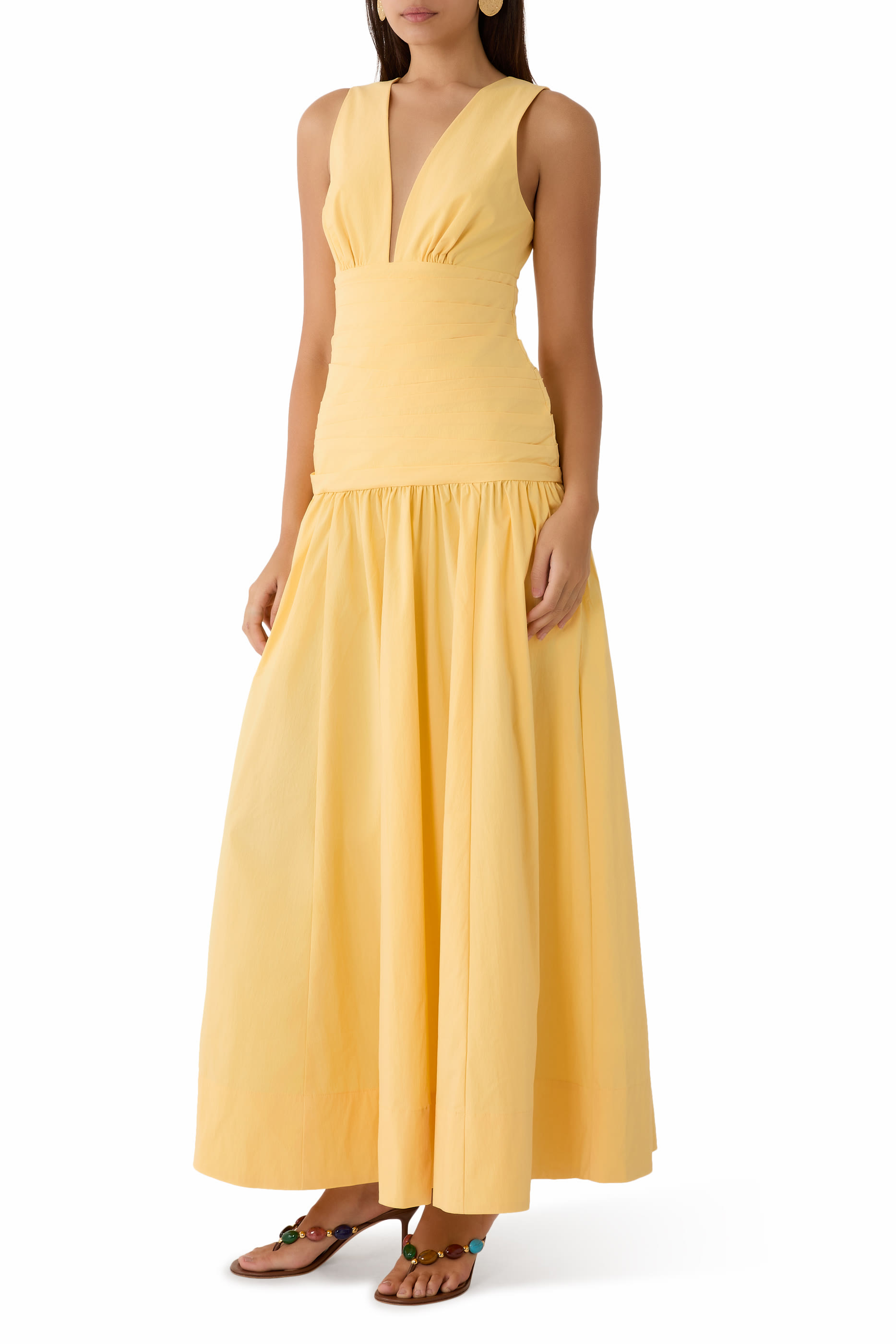 Campbell Gathered Maxi Dress
