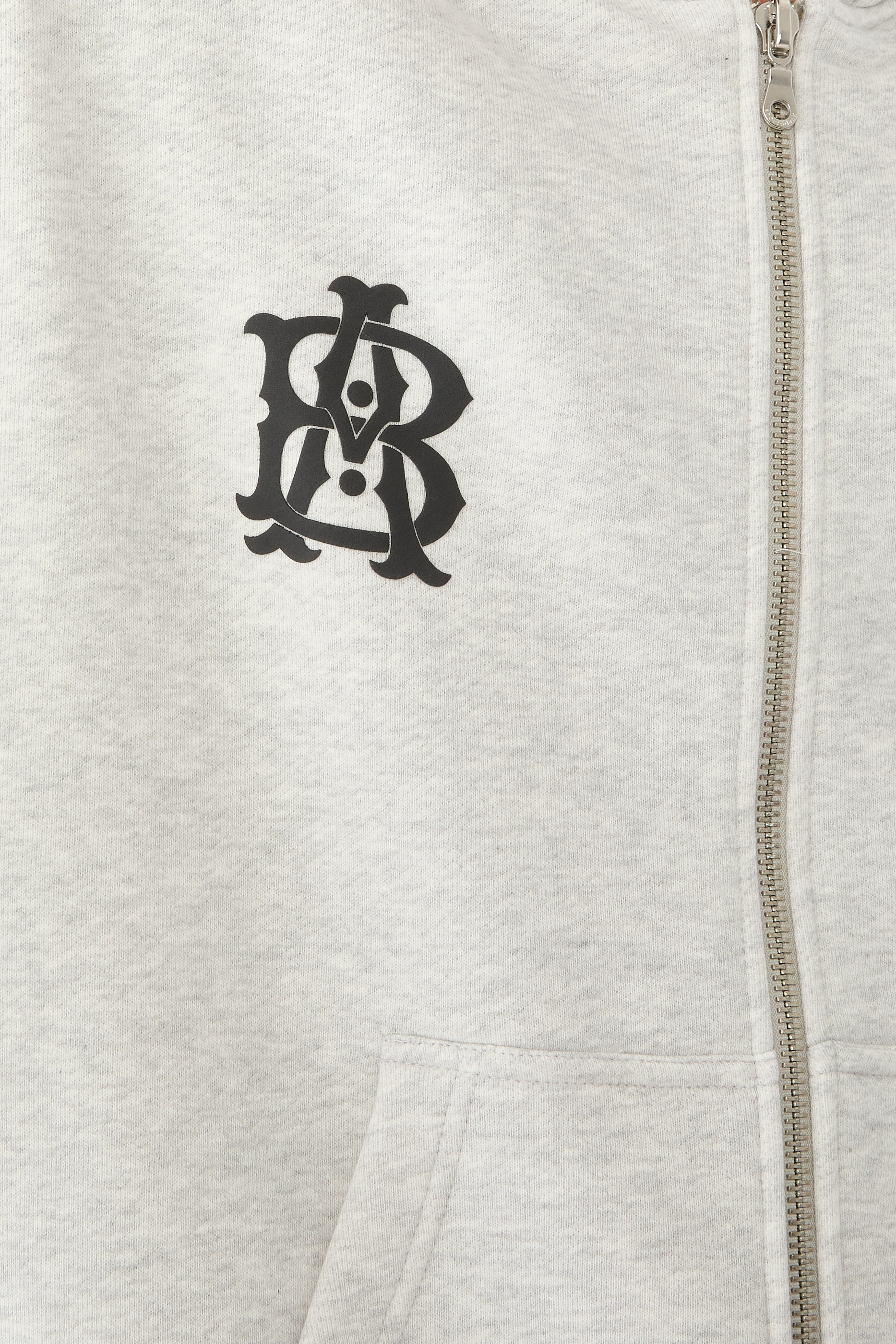 Dual Logo Zip Hoodie