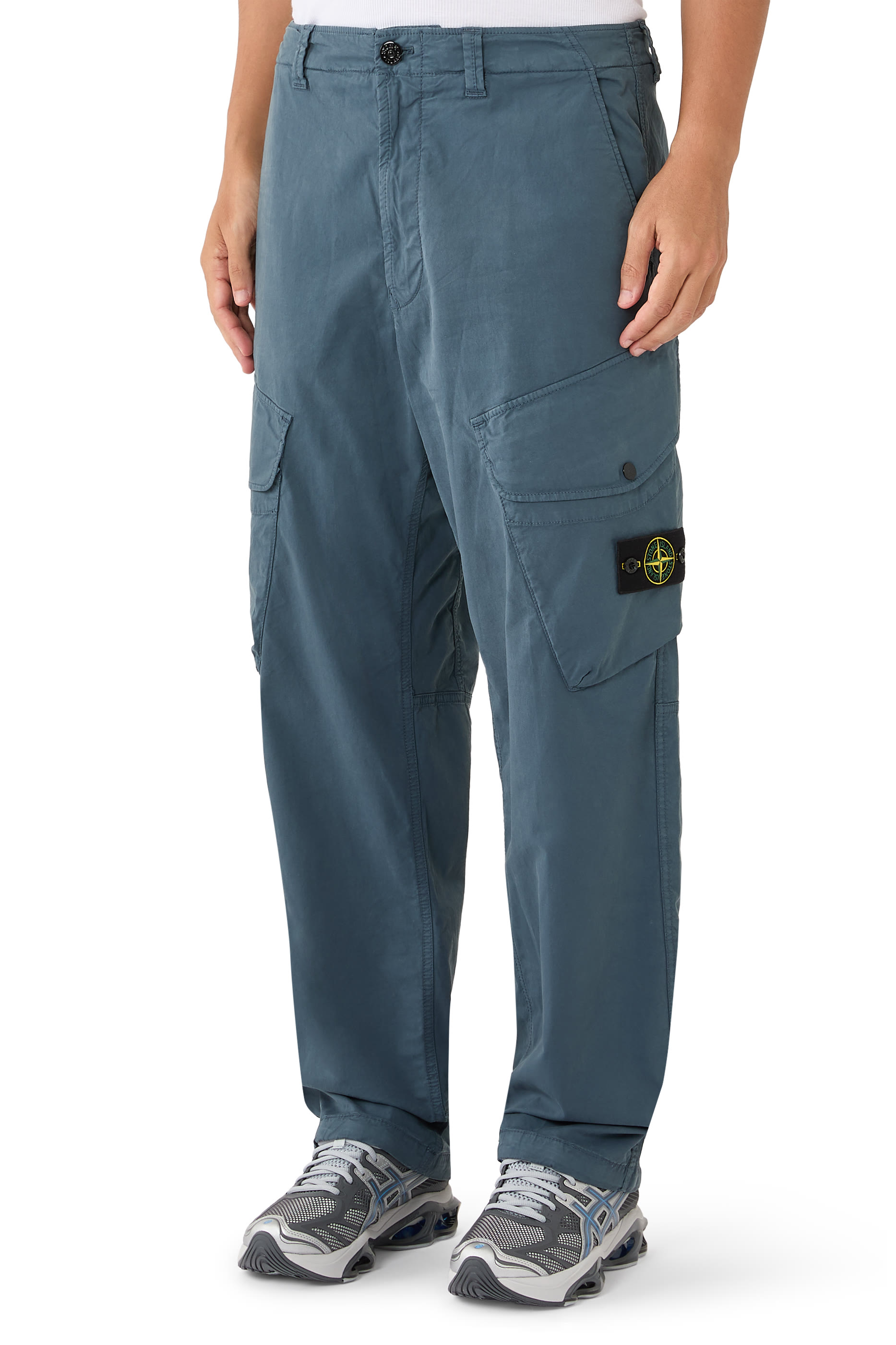 Logo Patch Cargo Trousers