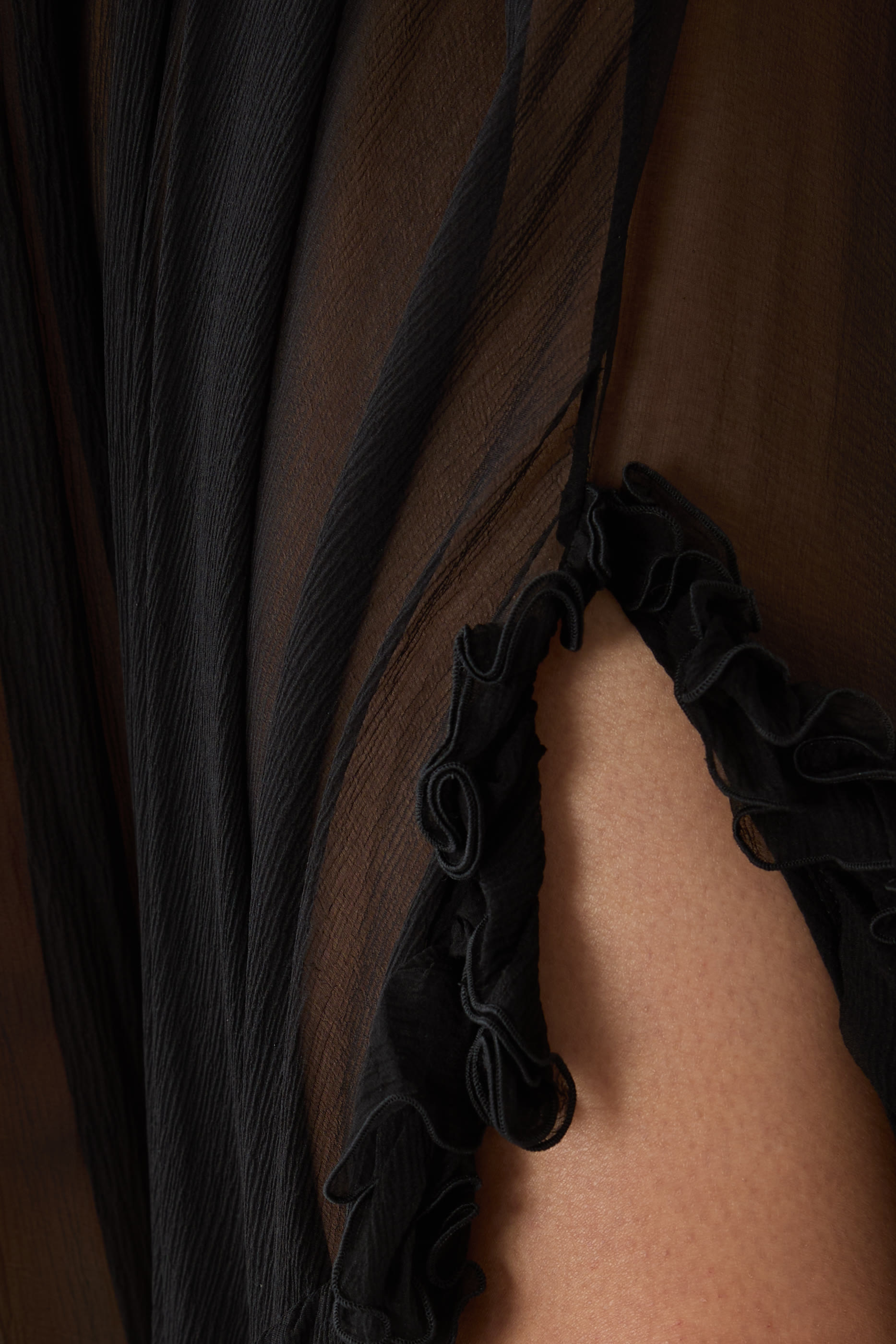 Ruffled Long Skirt
