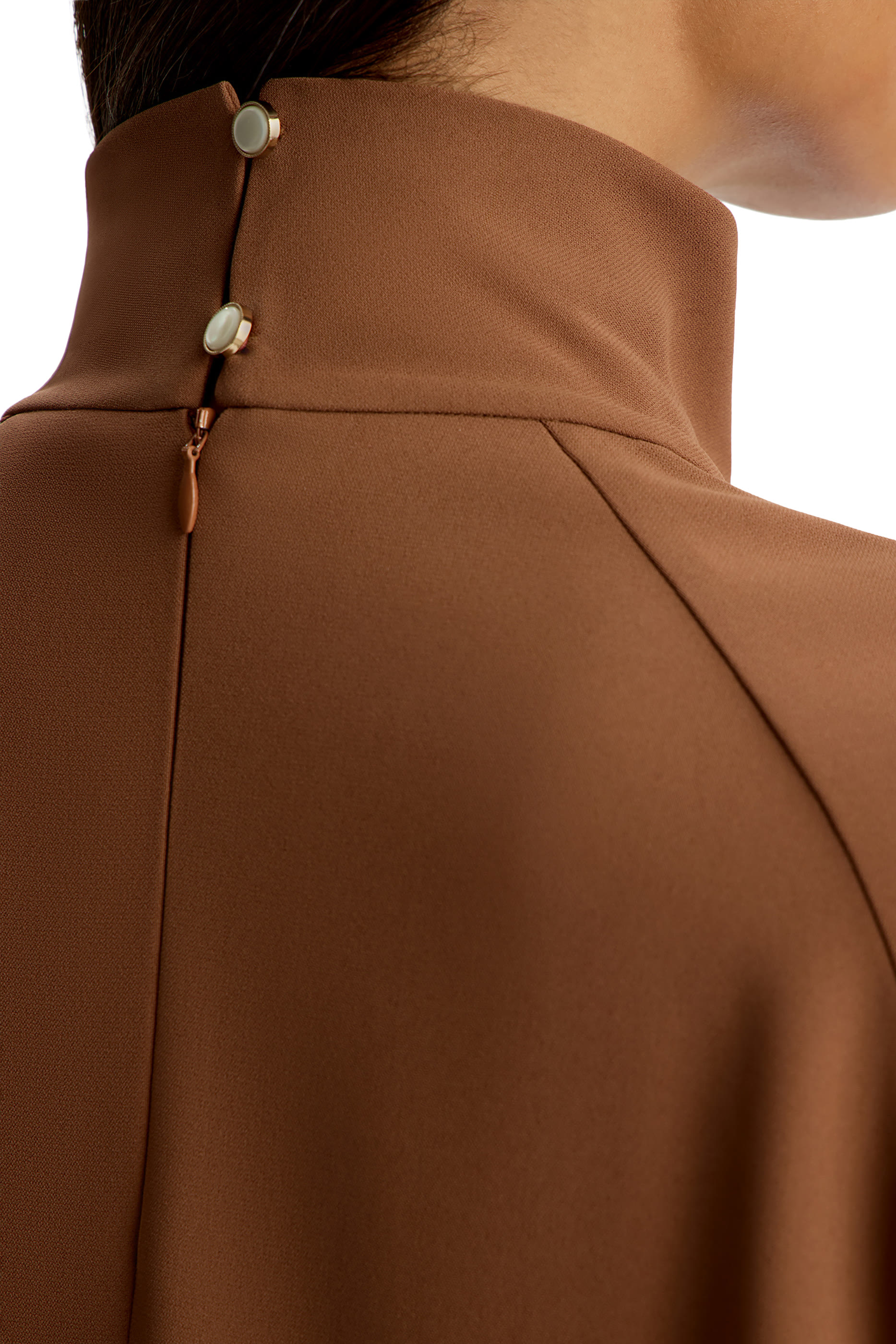 High-Neck Maxi Dress