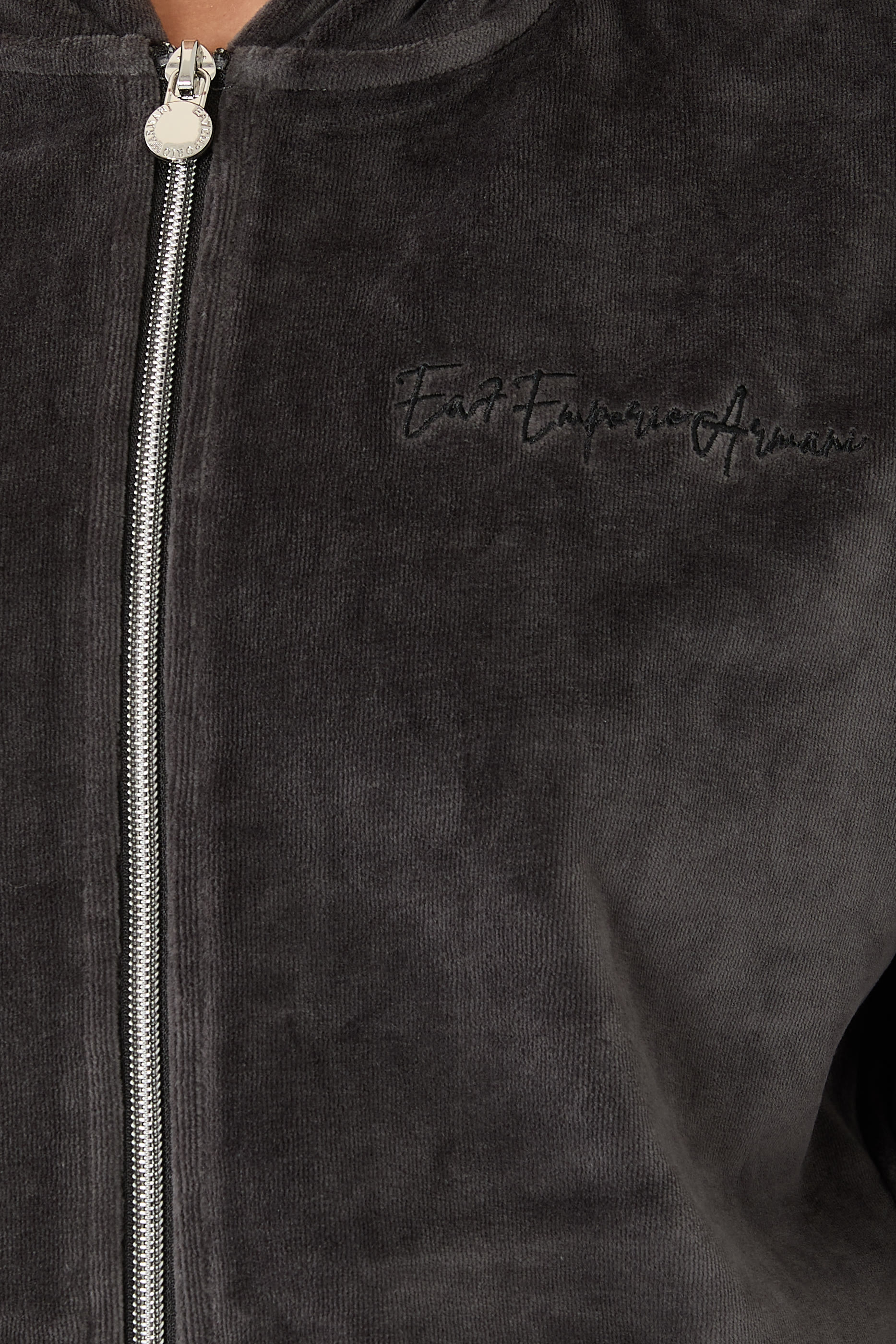 Athletic Velour Full Zip Hoodie