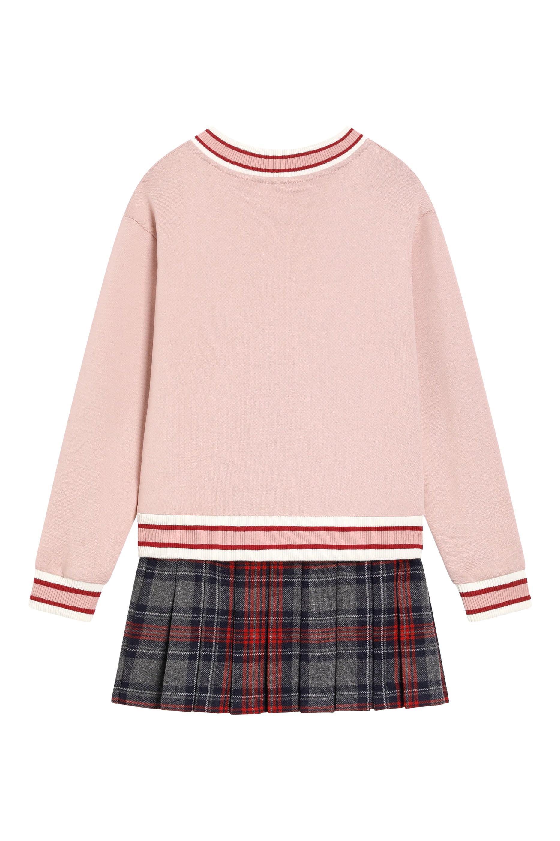 Kids DG Logo Tartan Dress