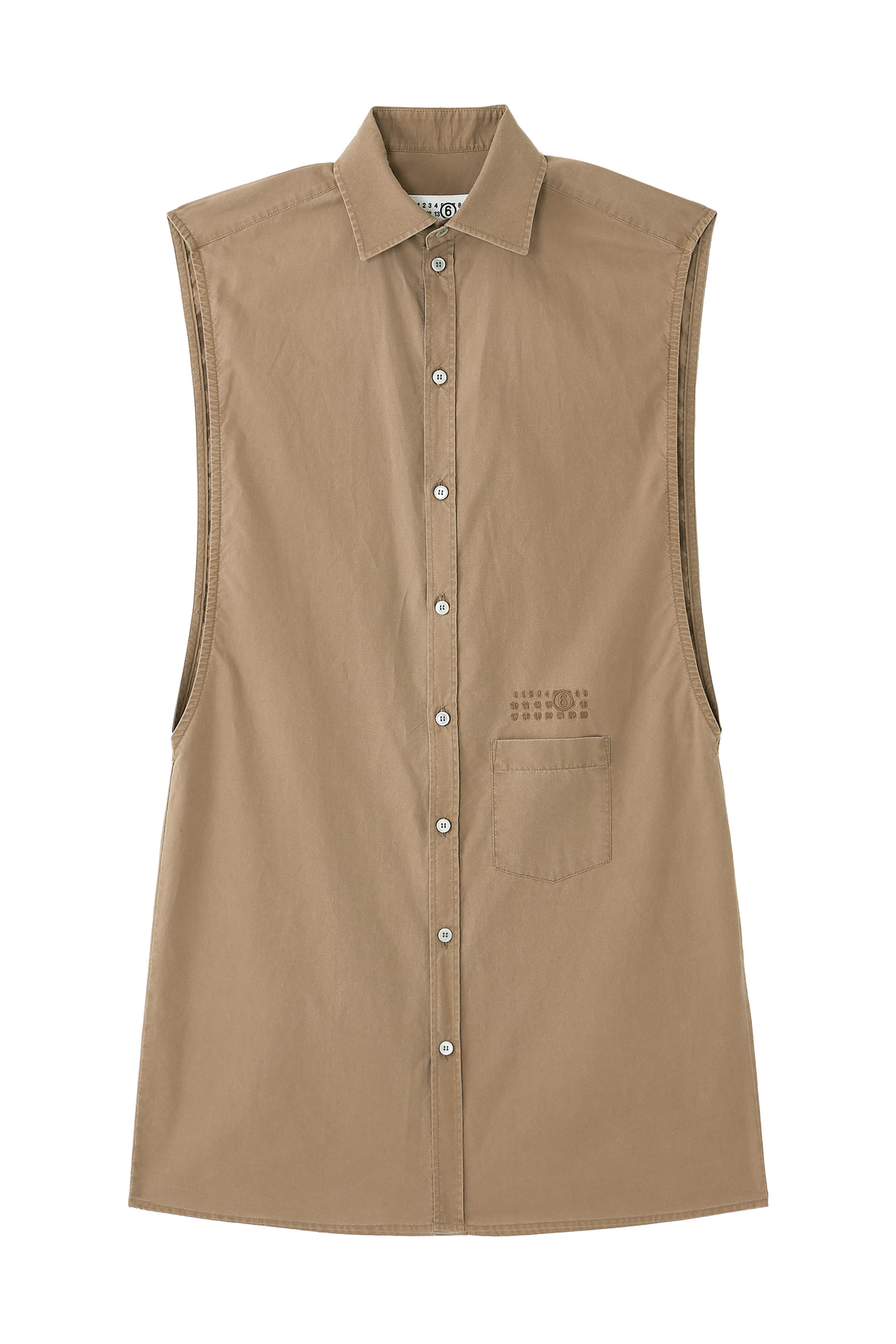 Sleeveless Shirt Dress