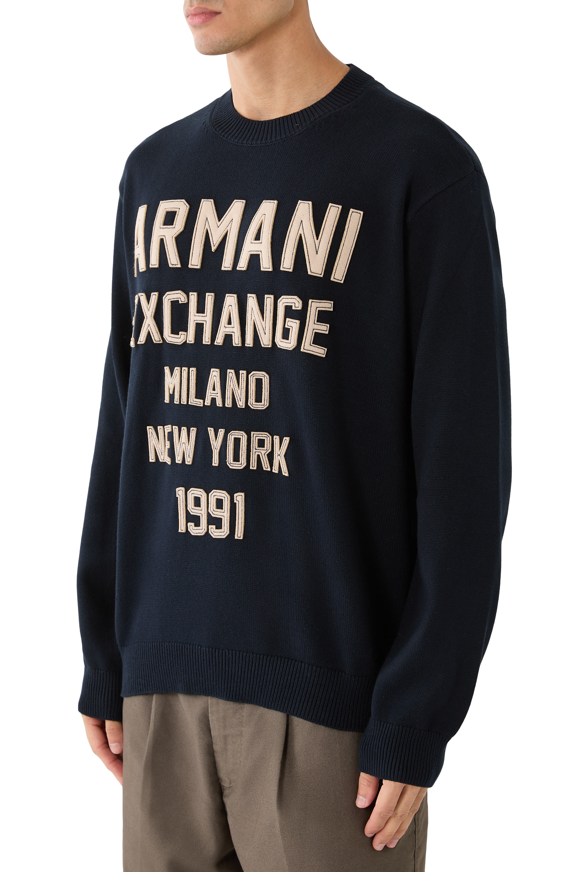 AX Logo Urban Varsity Knitwear