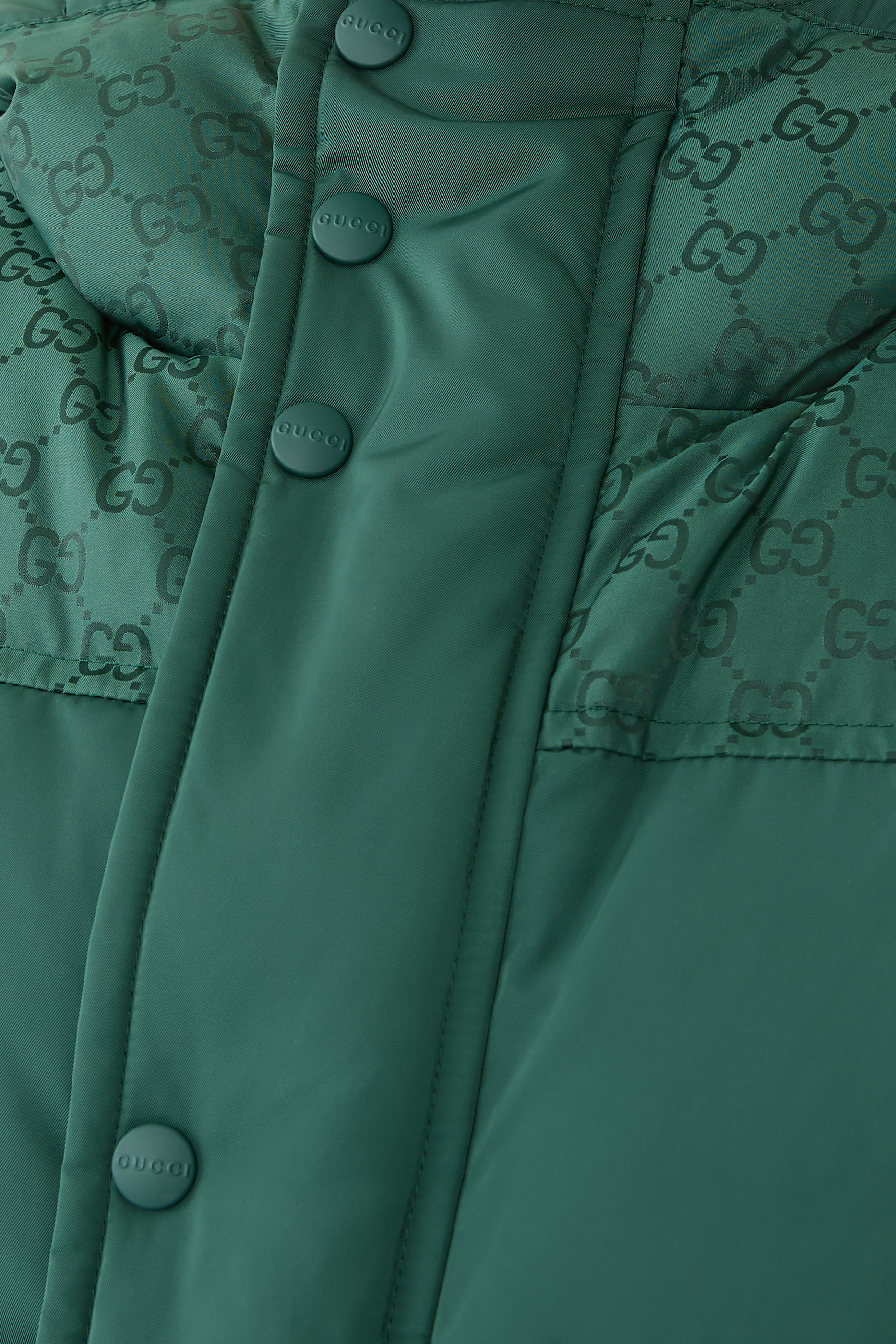 Technical Nylon Twill Padded Jacket 