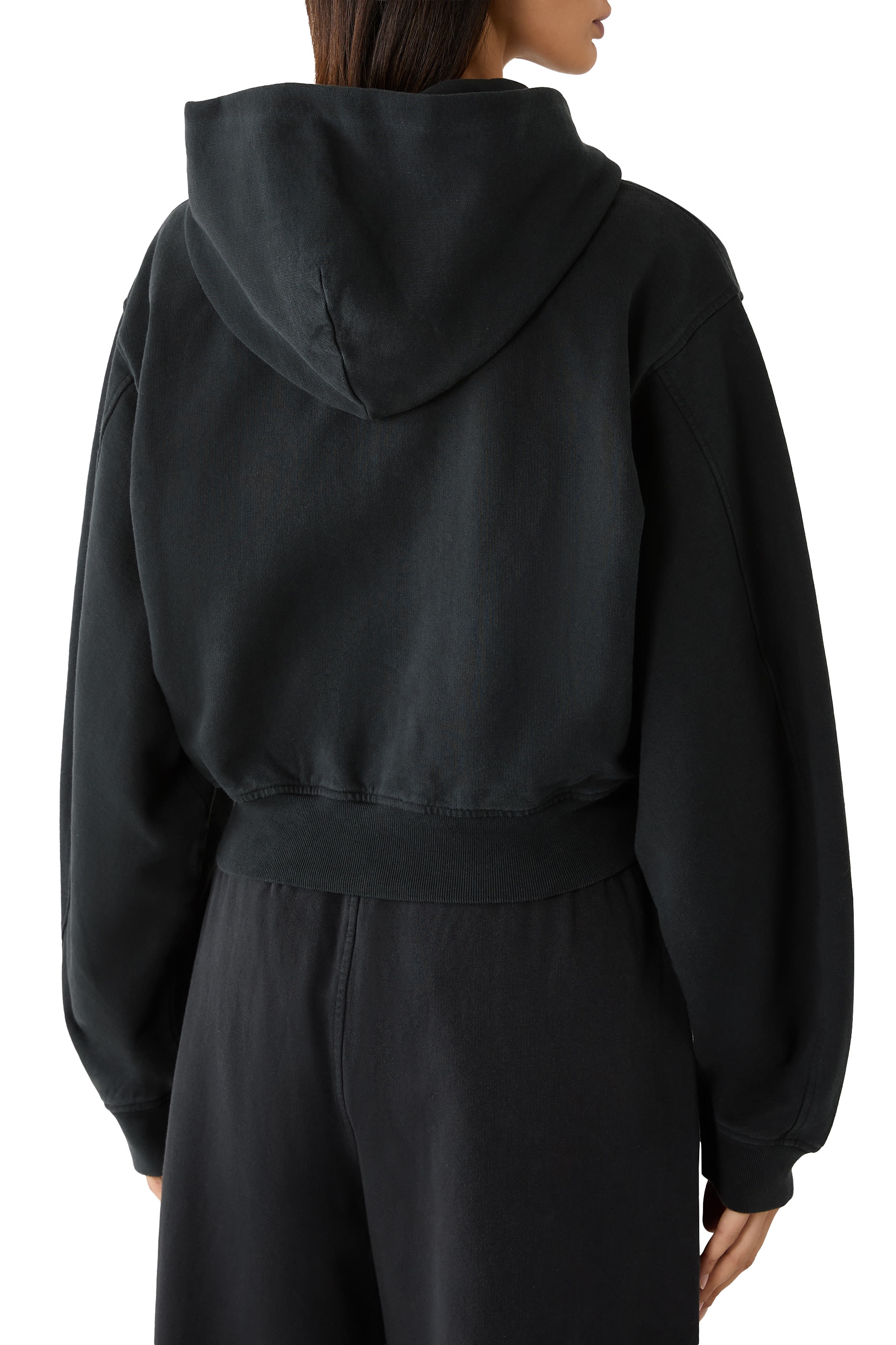 Logo Print Zip-Up Hoodie