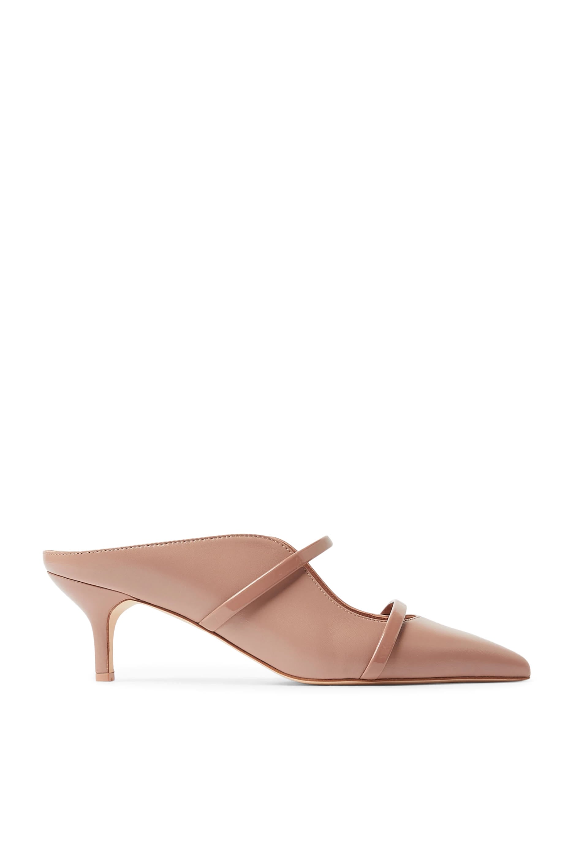 Maureen 45 Leather Kitten Mules 