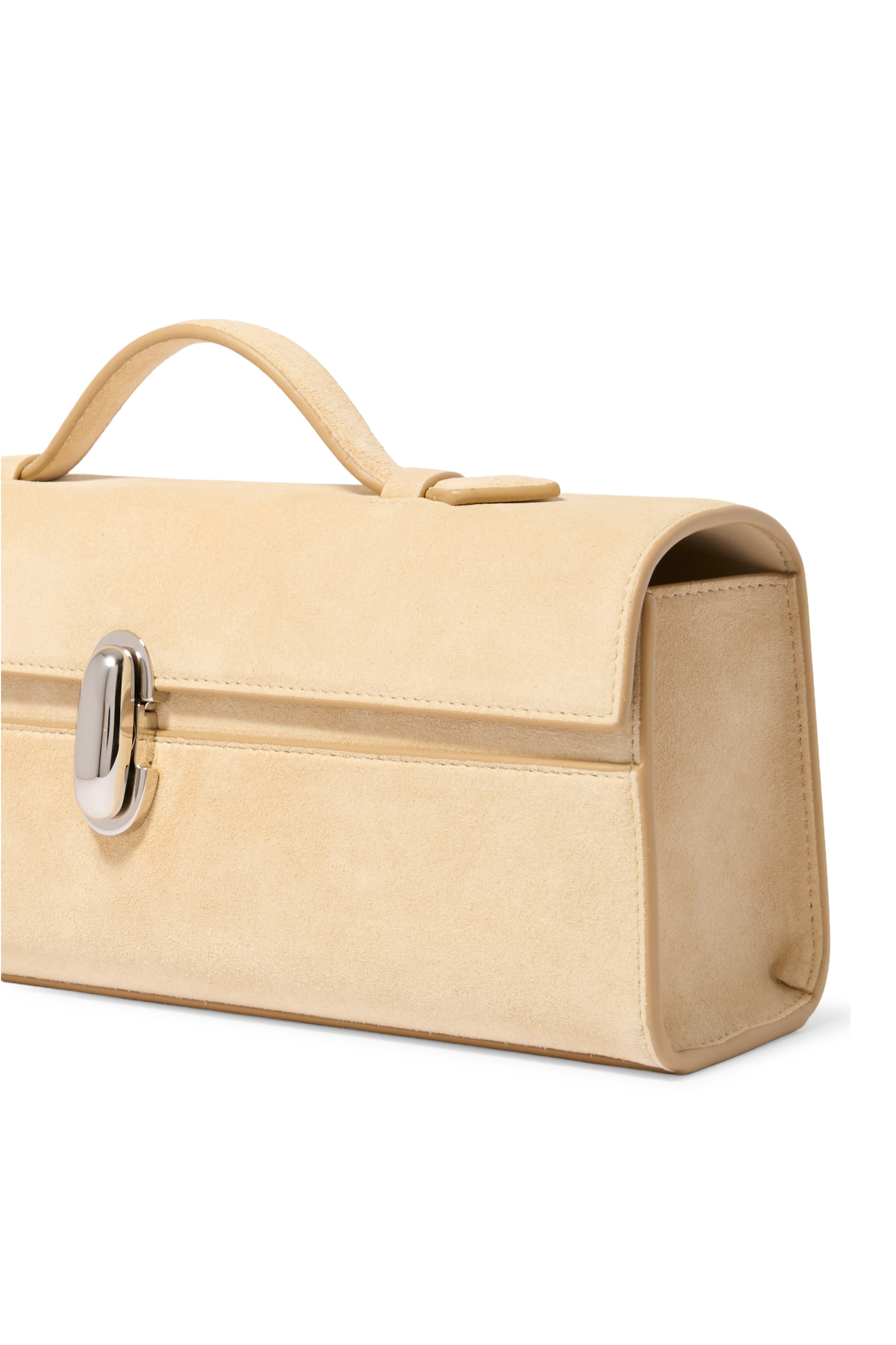 Slim Symmetry Pochette in Suede