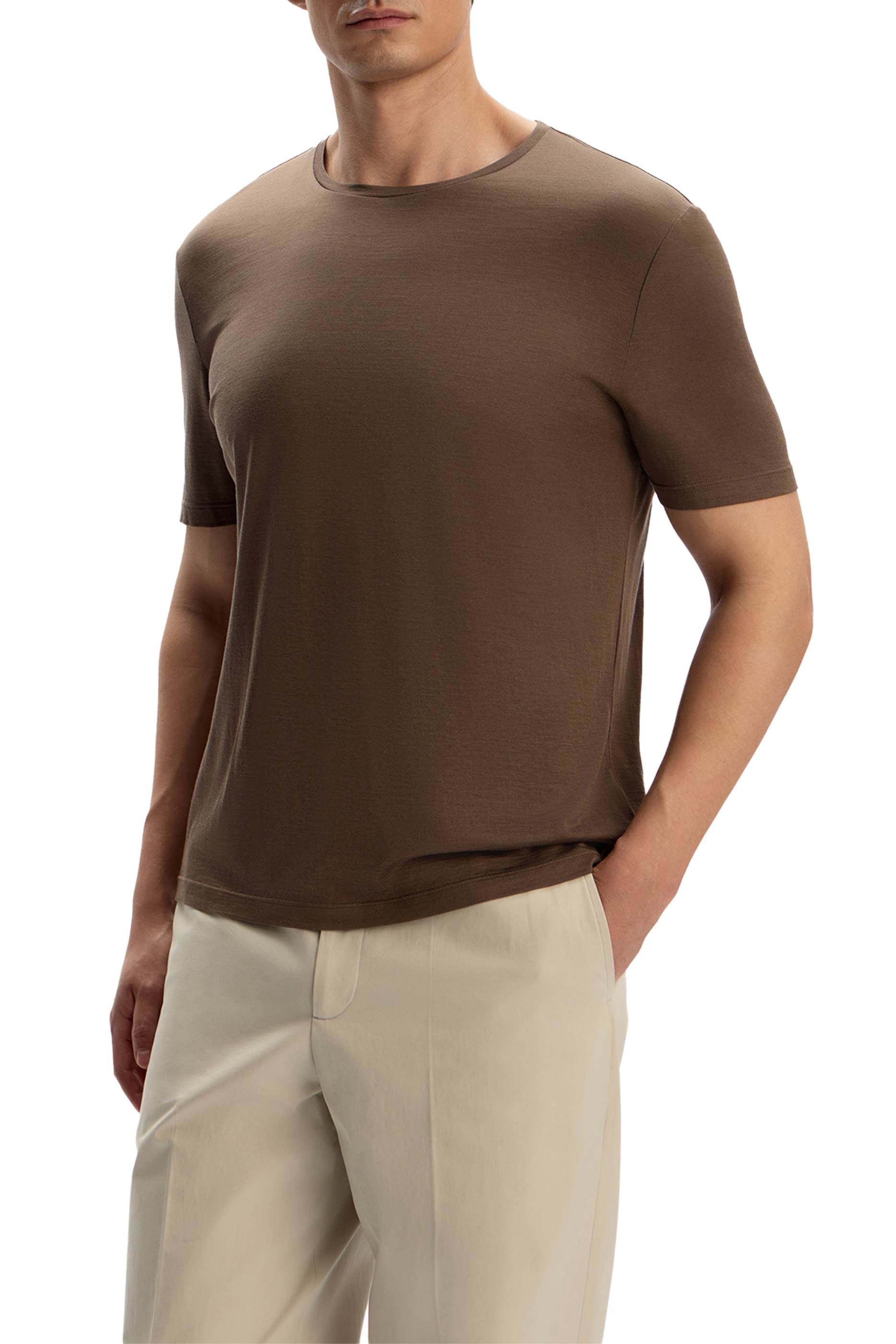 Silk-Cotton T-Shirt 