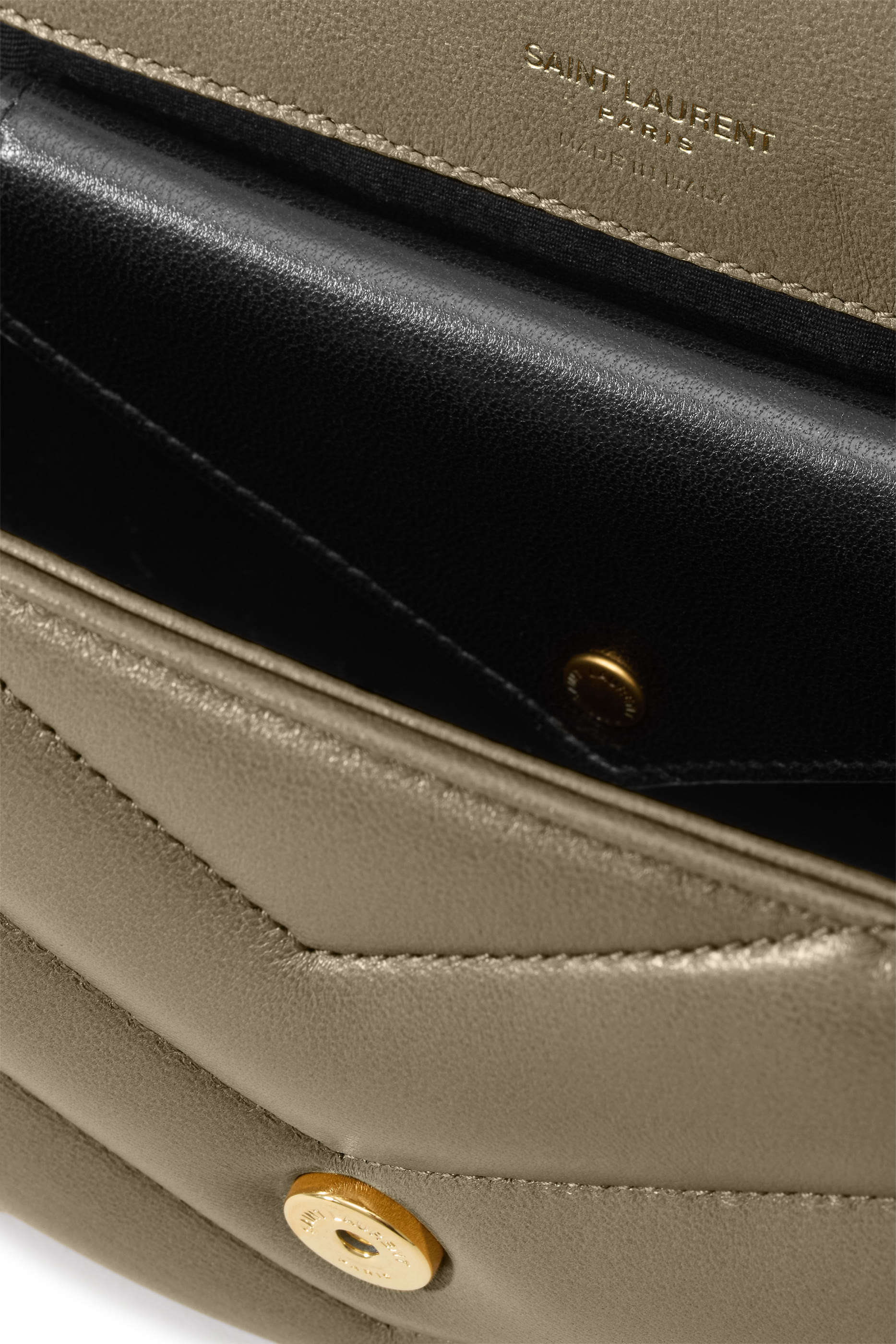  Loulou Small Chain Bag In Matelassé Lambskin