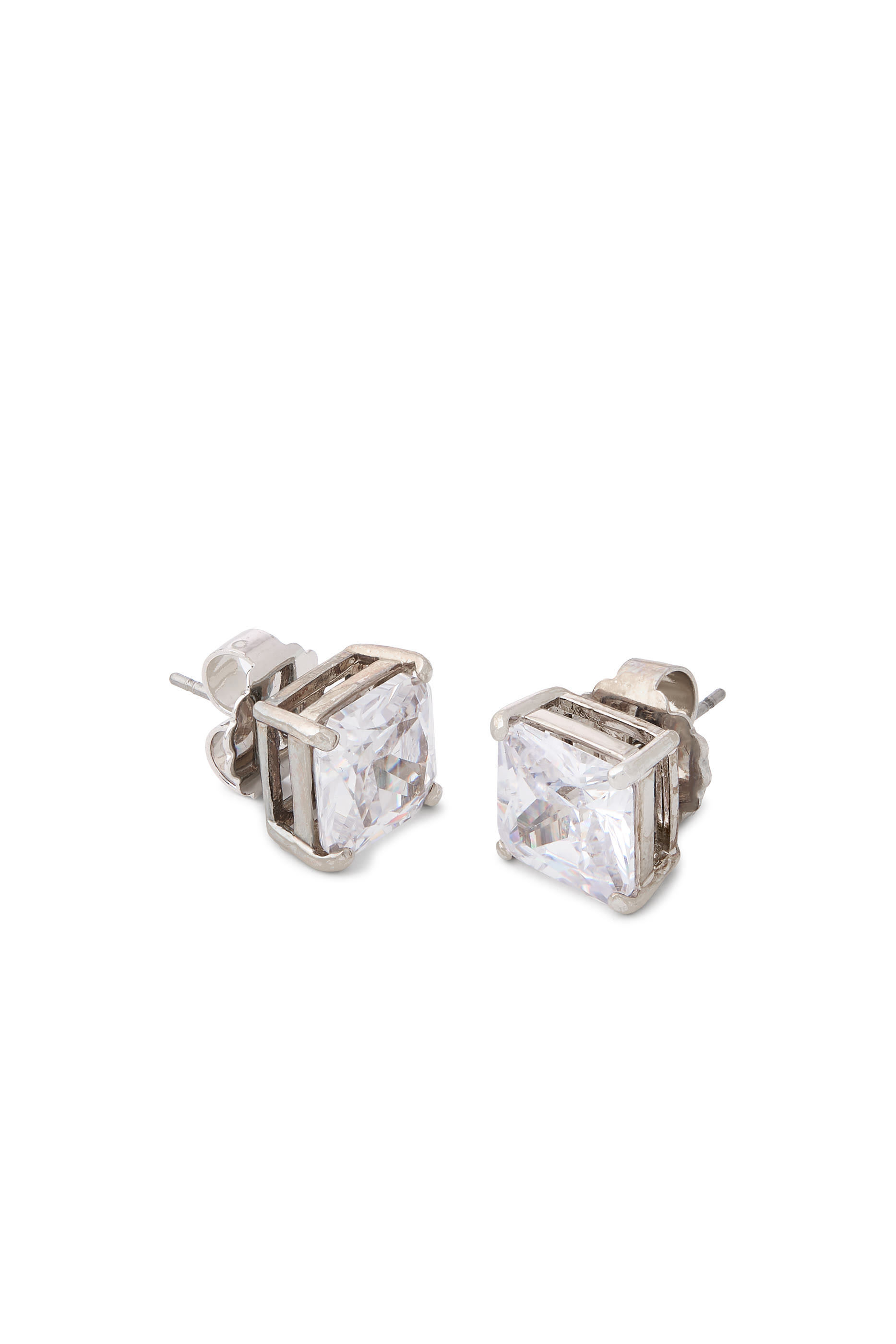 Princess 4-Prong Set Earrings