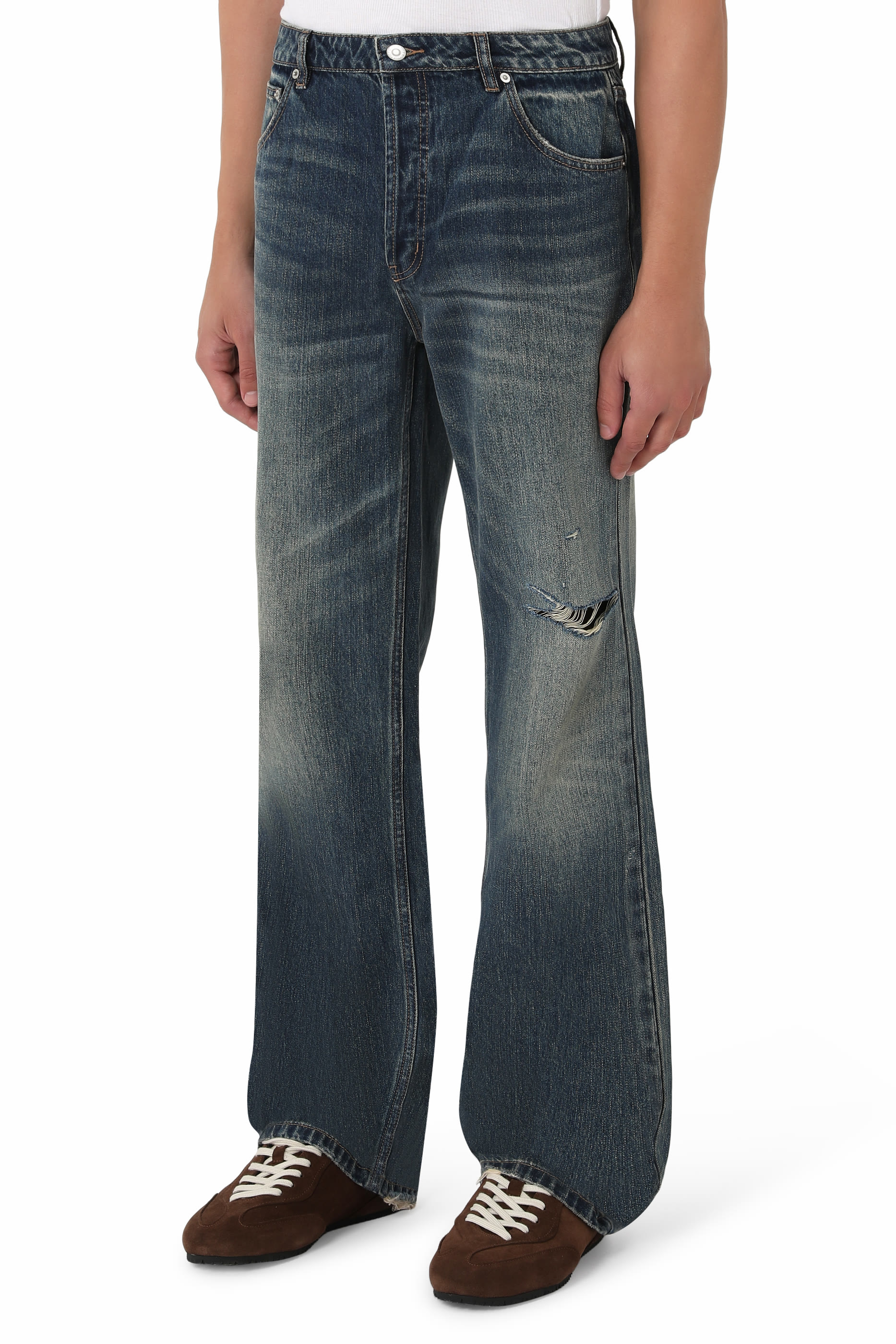Hand Distressed Jeans