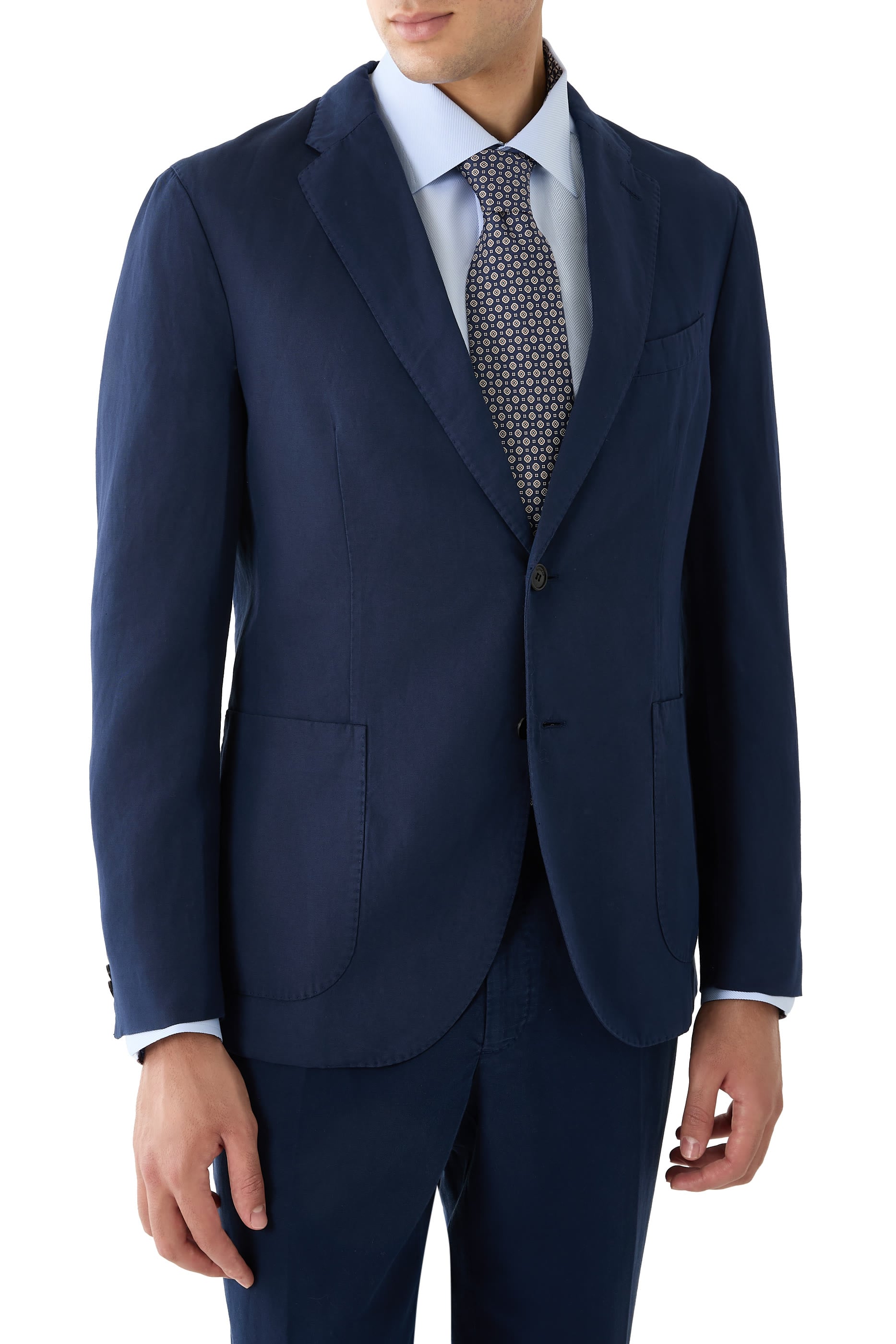 Medallion Printed Silk Tie