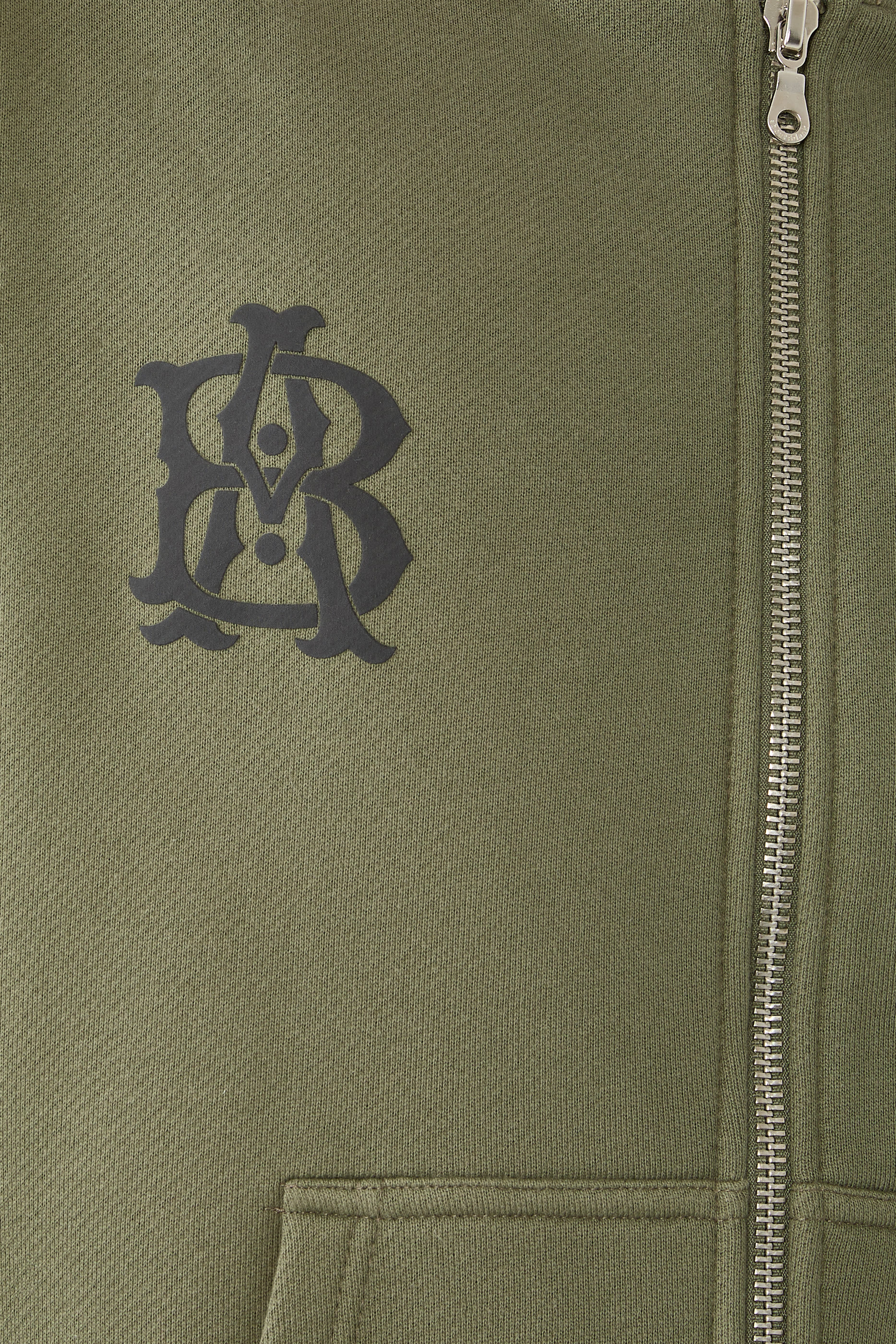 Dual Logo Zip Hoodie