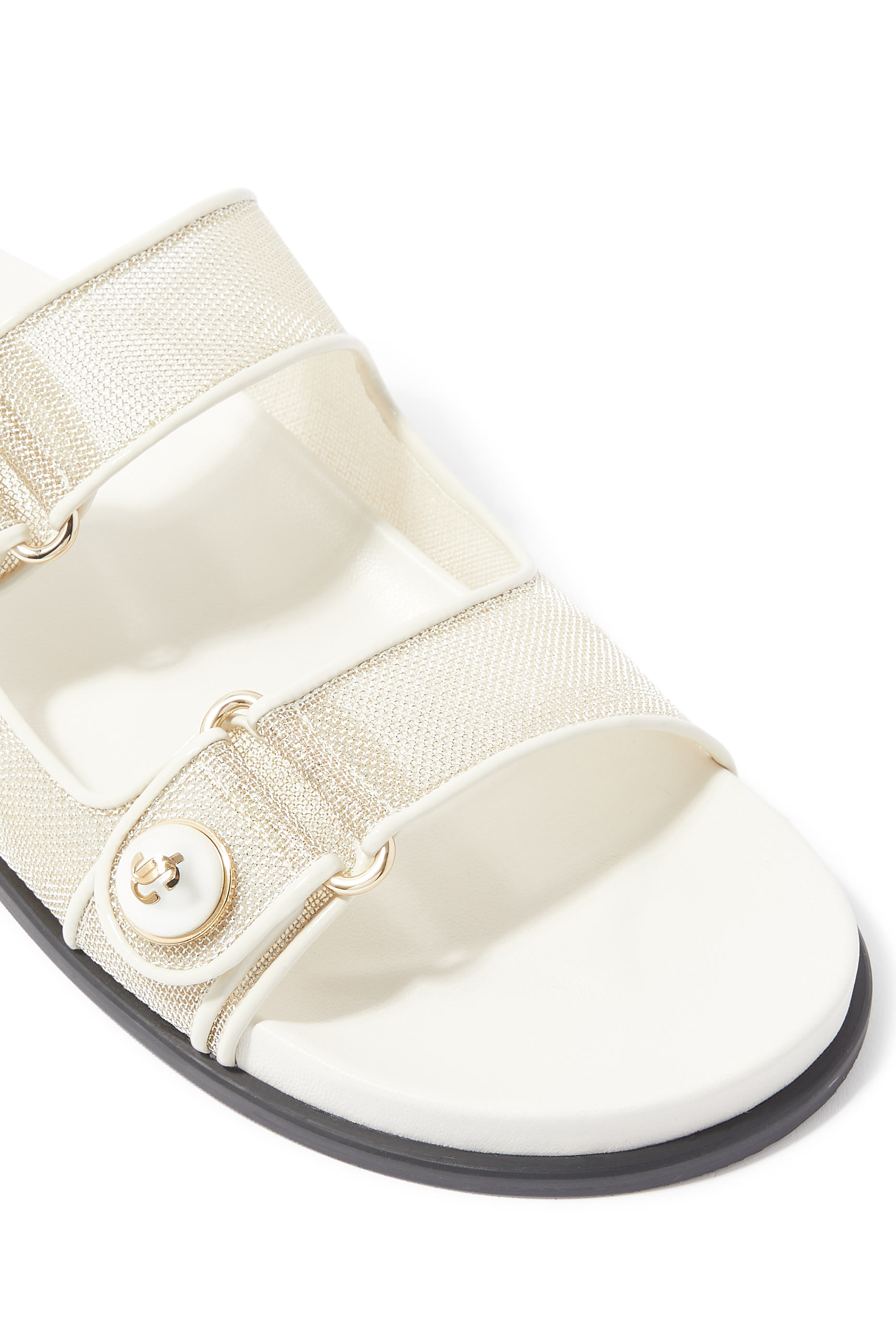 Fayence Mesh Buckle Sandals