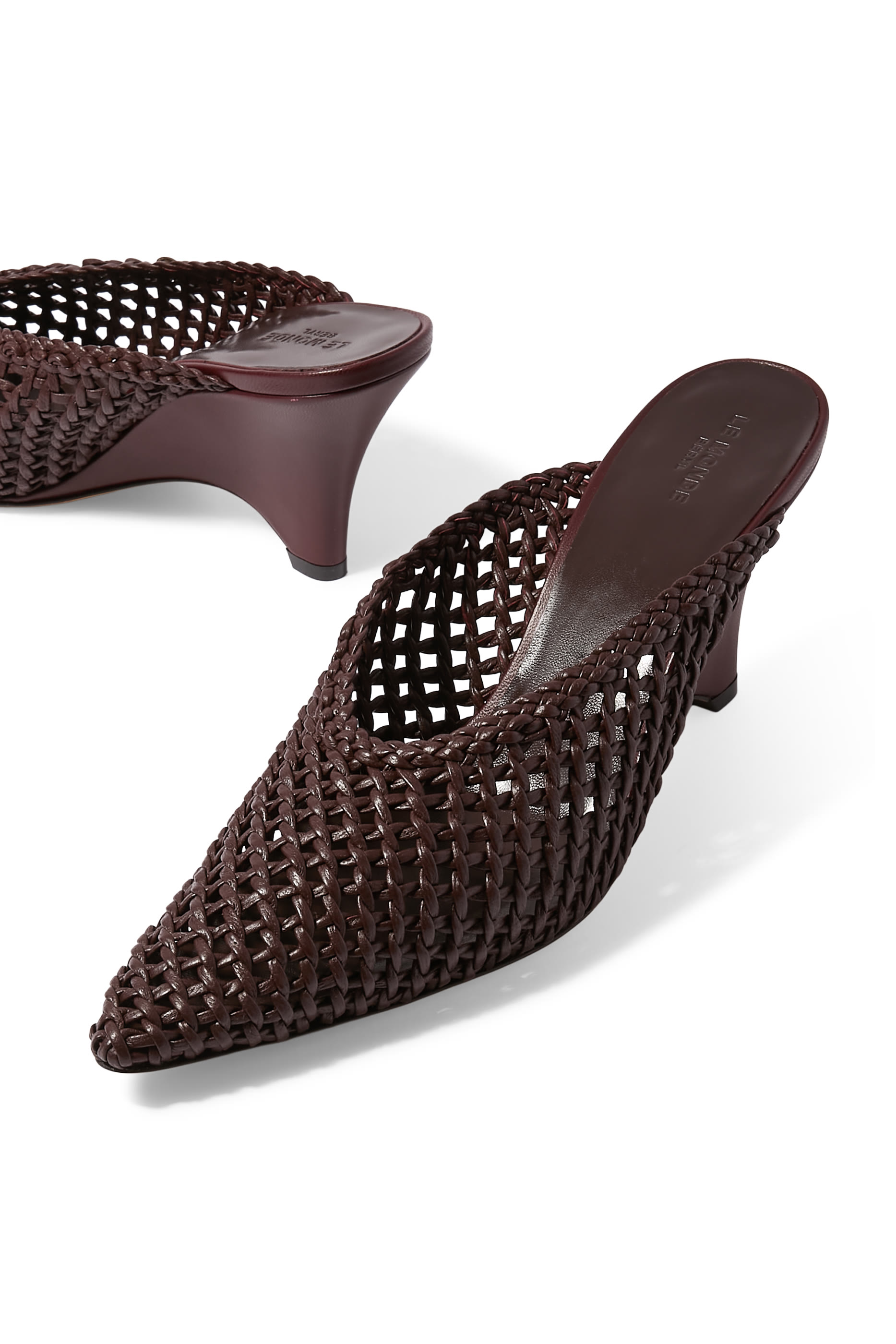 Victoria 70 Wedge Knotted Mules