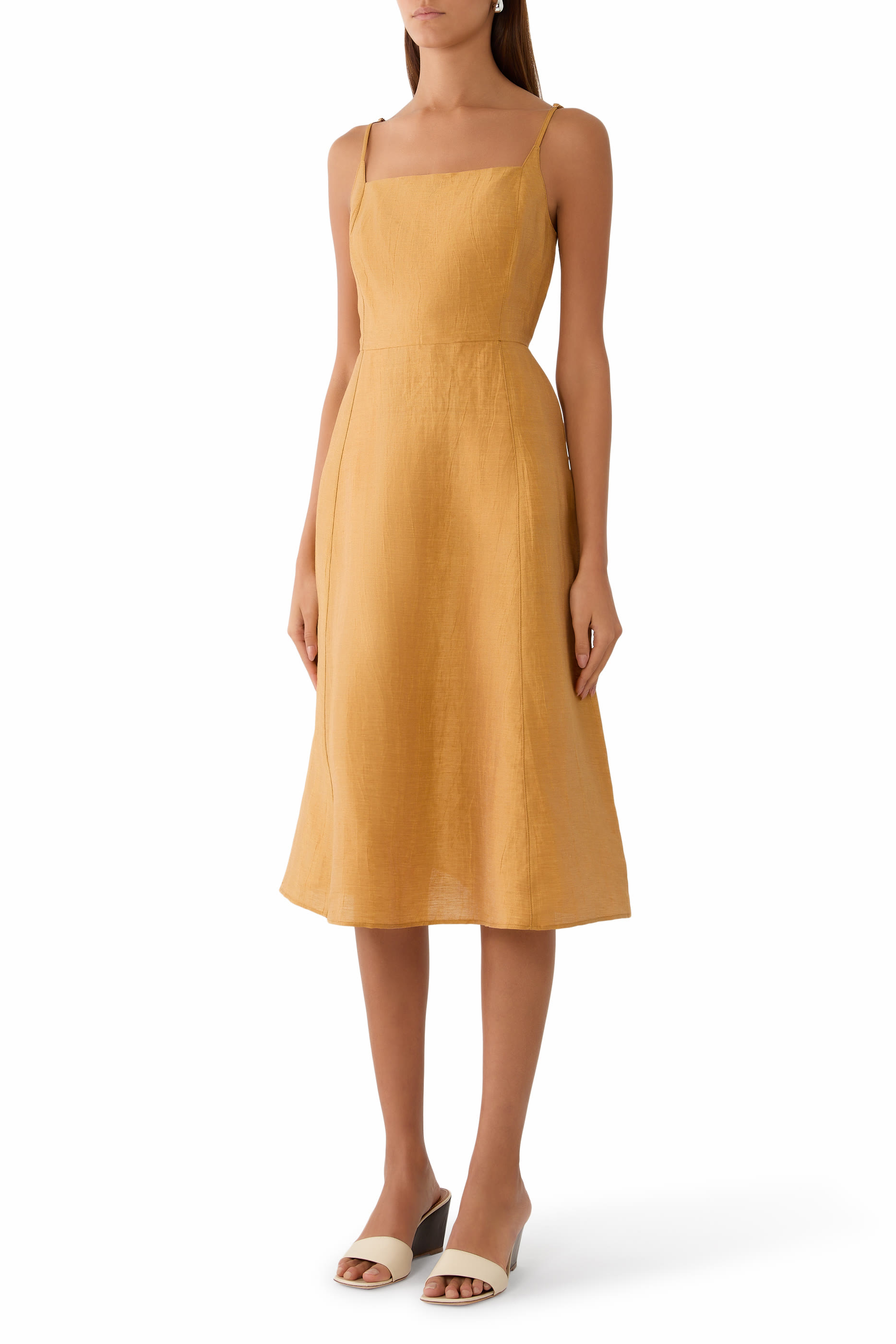  Meredith Linen-Blend Dress