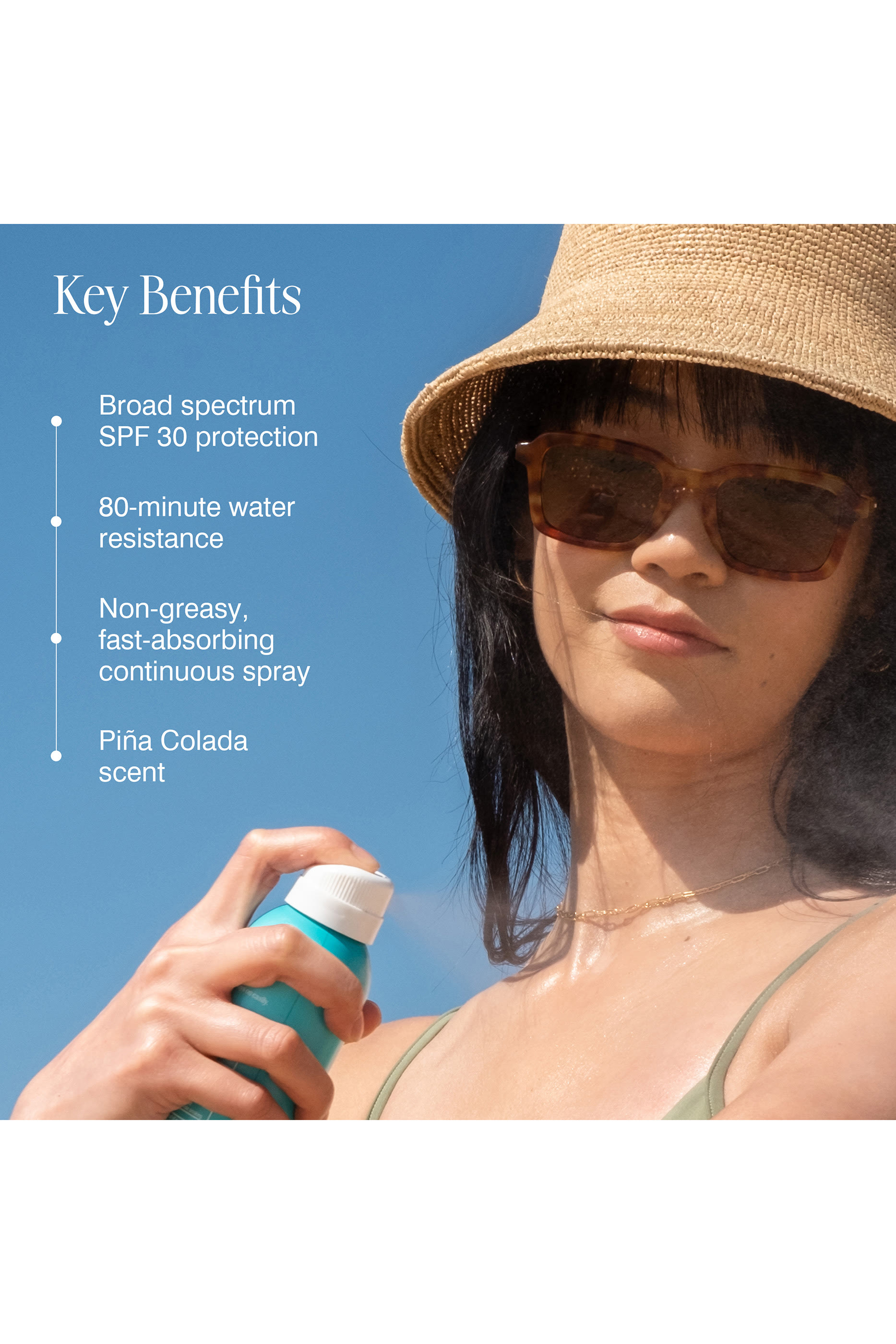 بخاخ كلاسيك عضوي لحماية الجسم من الشمس بعبير بينا كولادا SPF30