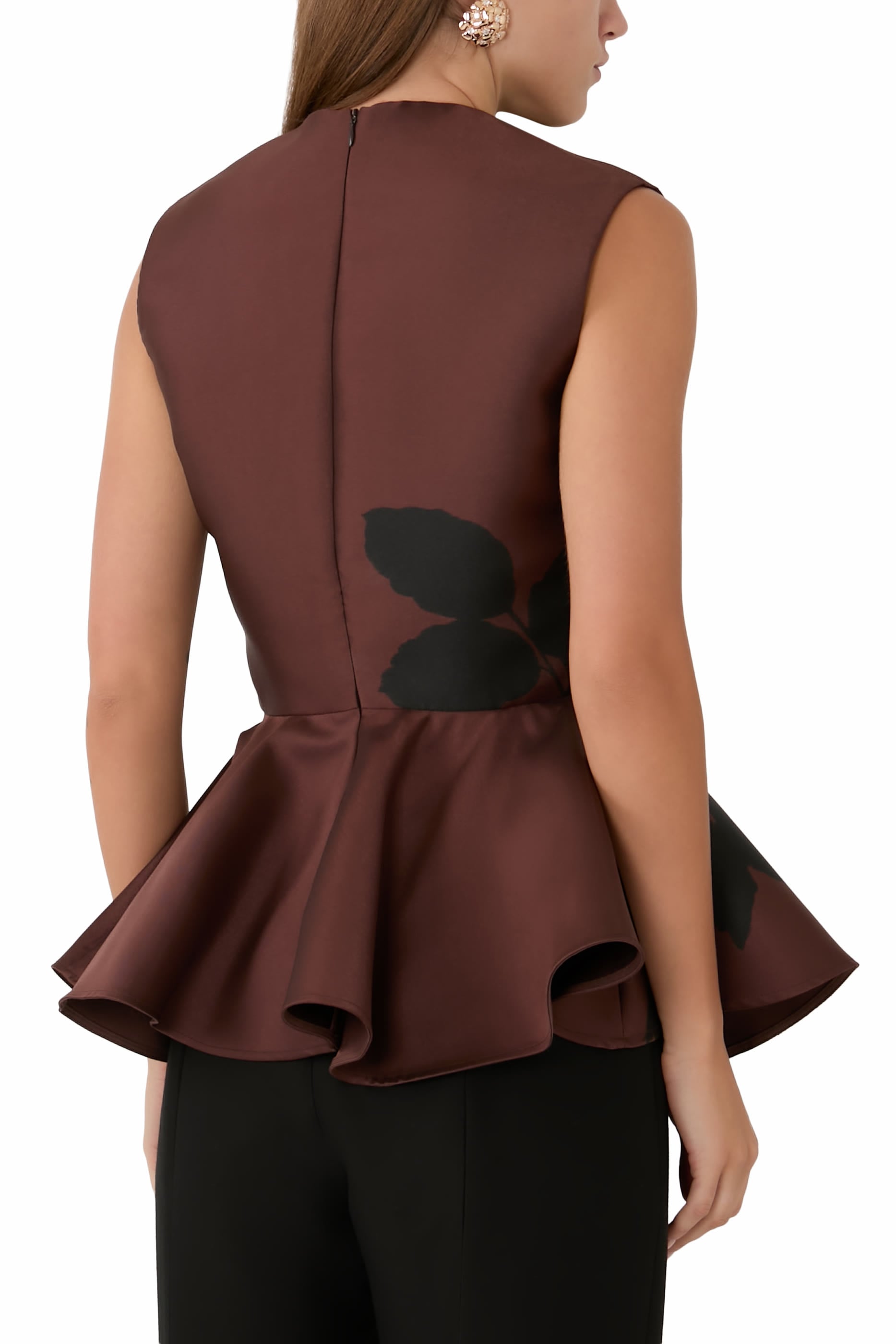 Printed Peplum Top