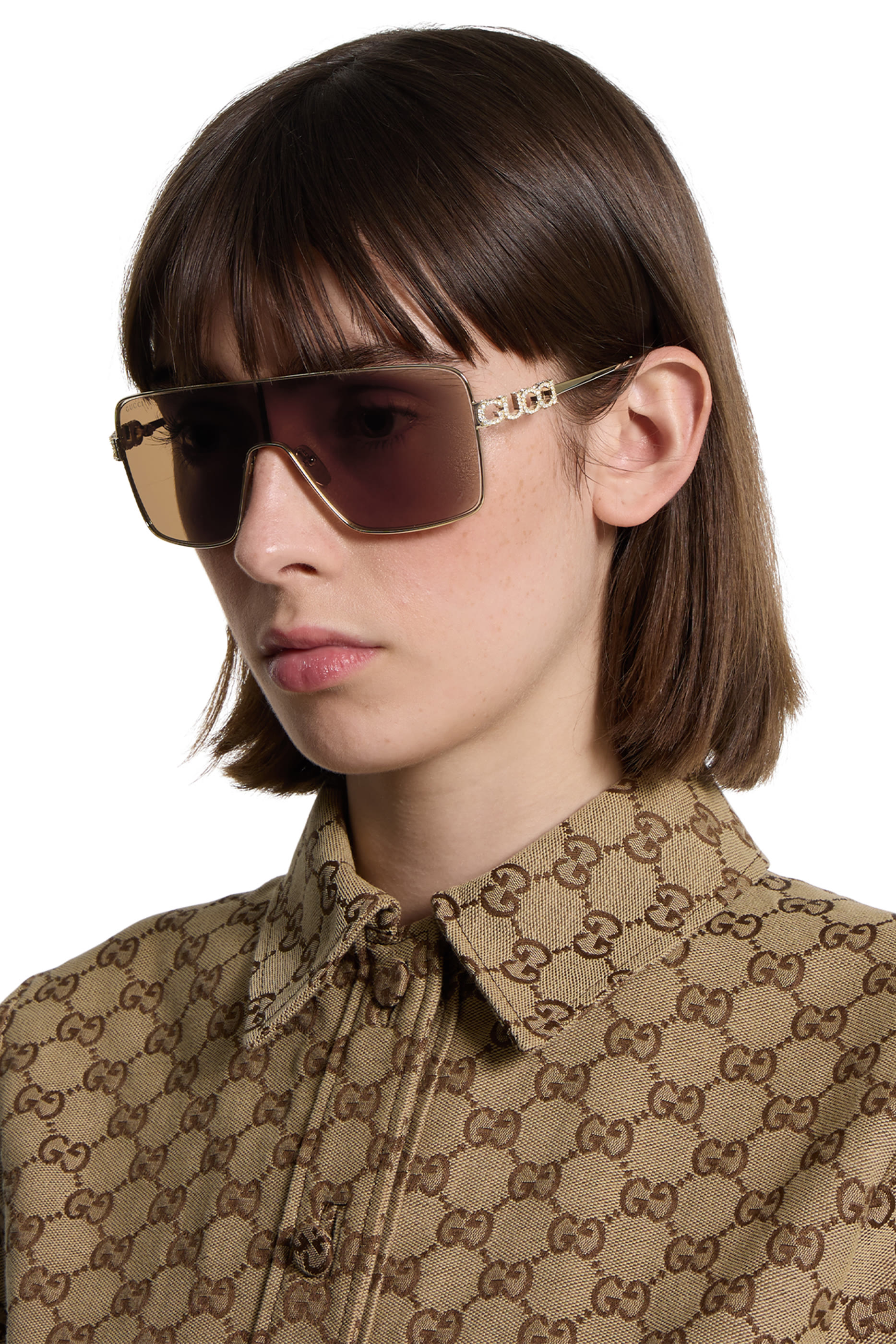 GG1936S Rectangular Frame Sunglasses