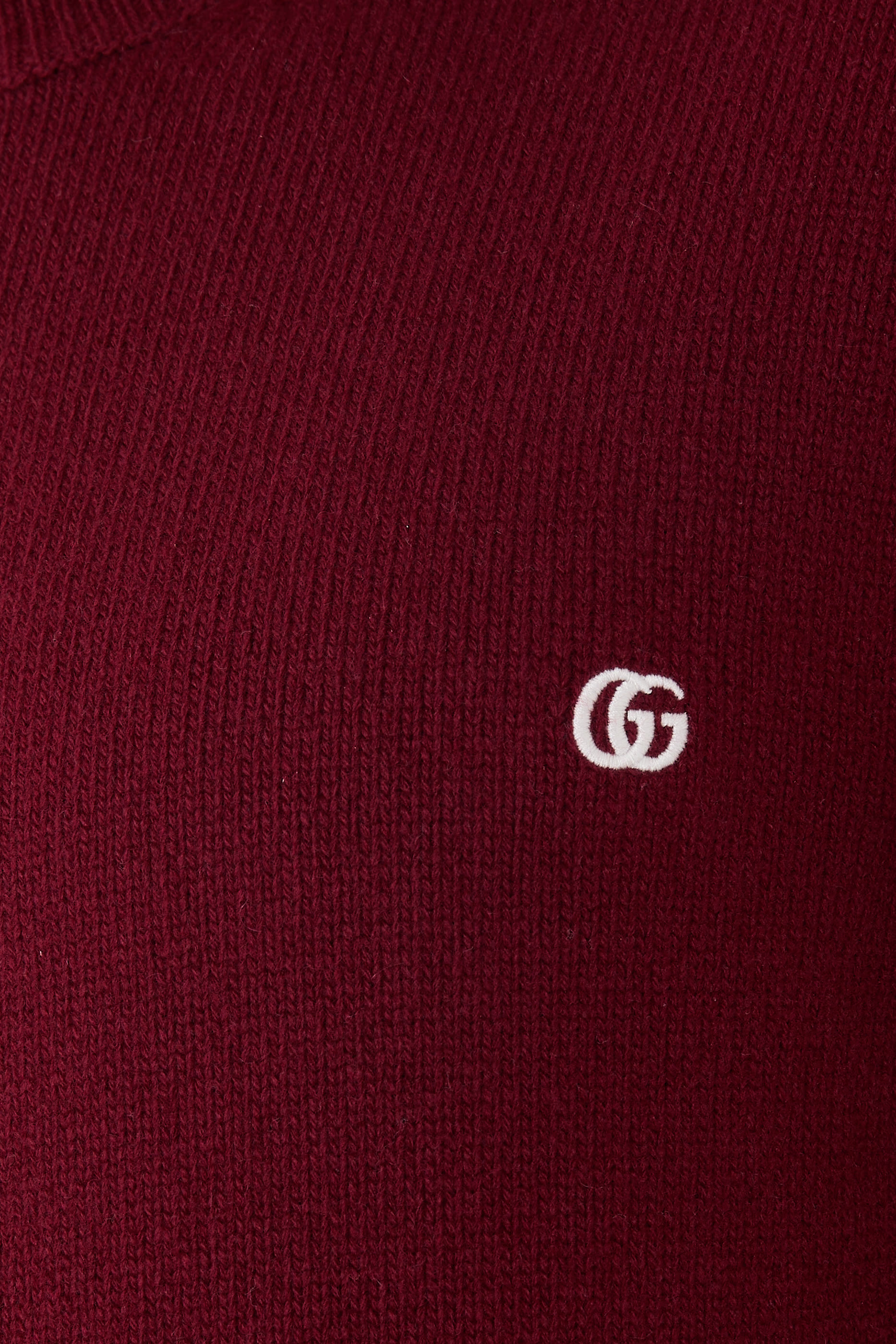 Logo Embroidered Wool Cashmere Sweater