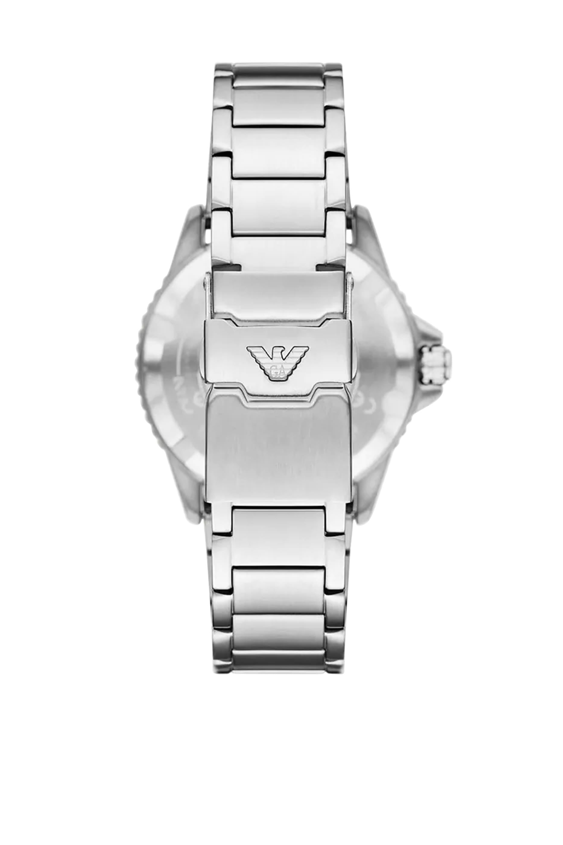  World Explorer Solar-Powered Three-Hand Stainless Steel Watch 