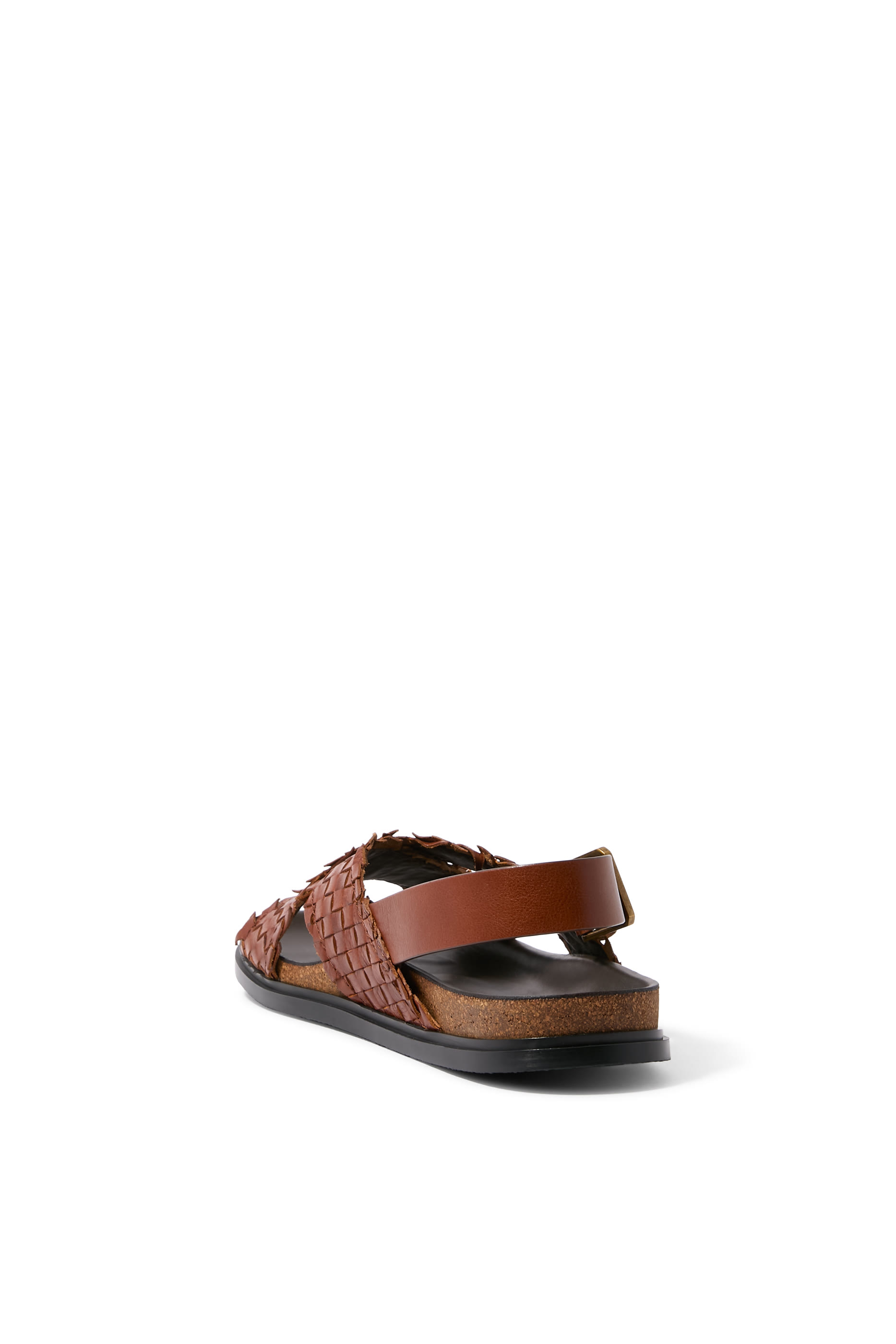 Buckled Leather Sandals 